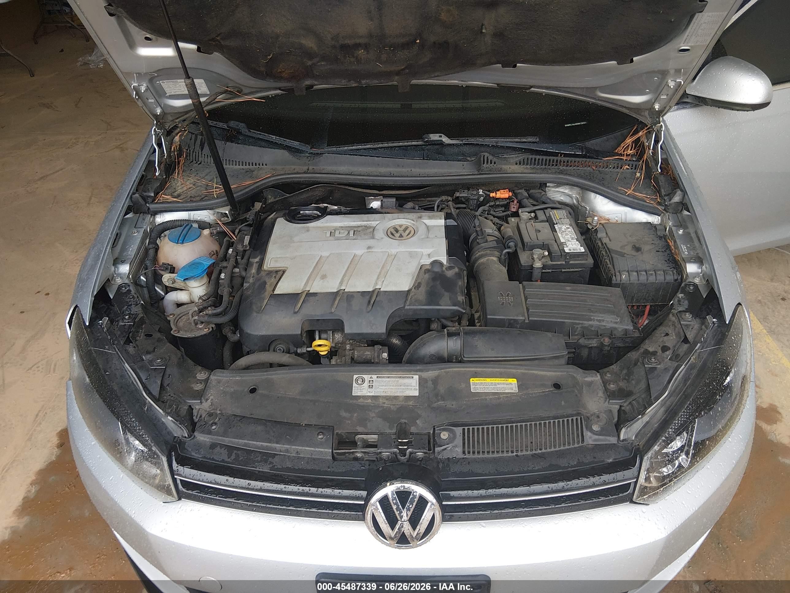 2014 Volkswagen Jetta Sportwagen 2.0l Tdi Серебряный vin: 3VWPL7AJ4EM619031