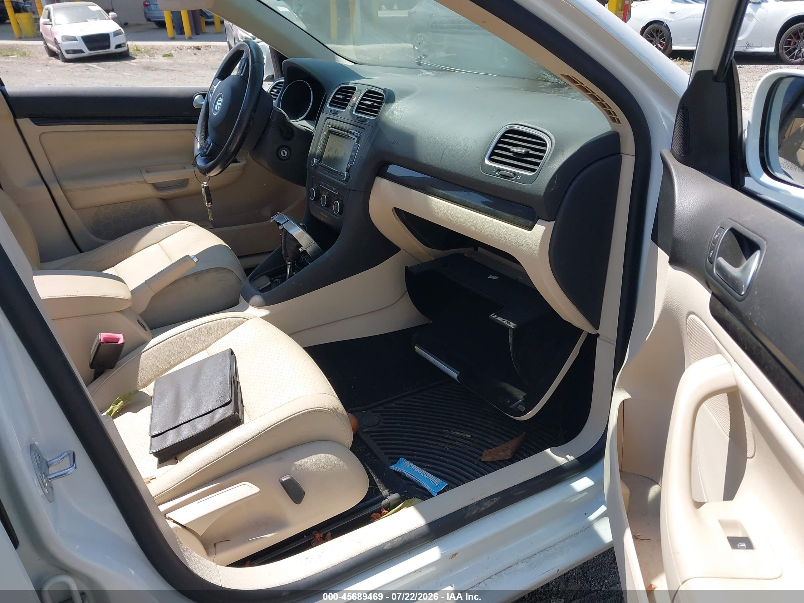 2014 Volkswagen Jetta Sportwagen 2.0l Tdi White vin: 3VWPL7AJ4EM624987