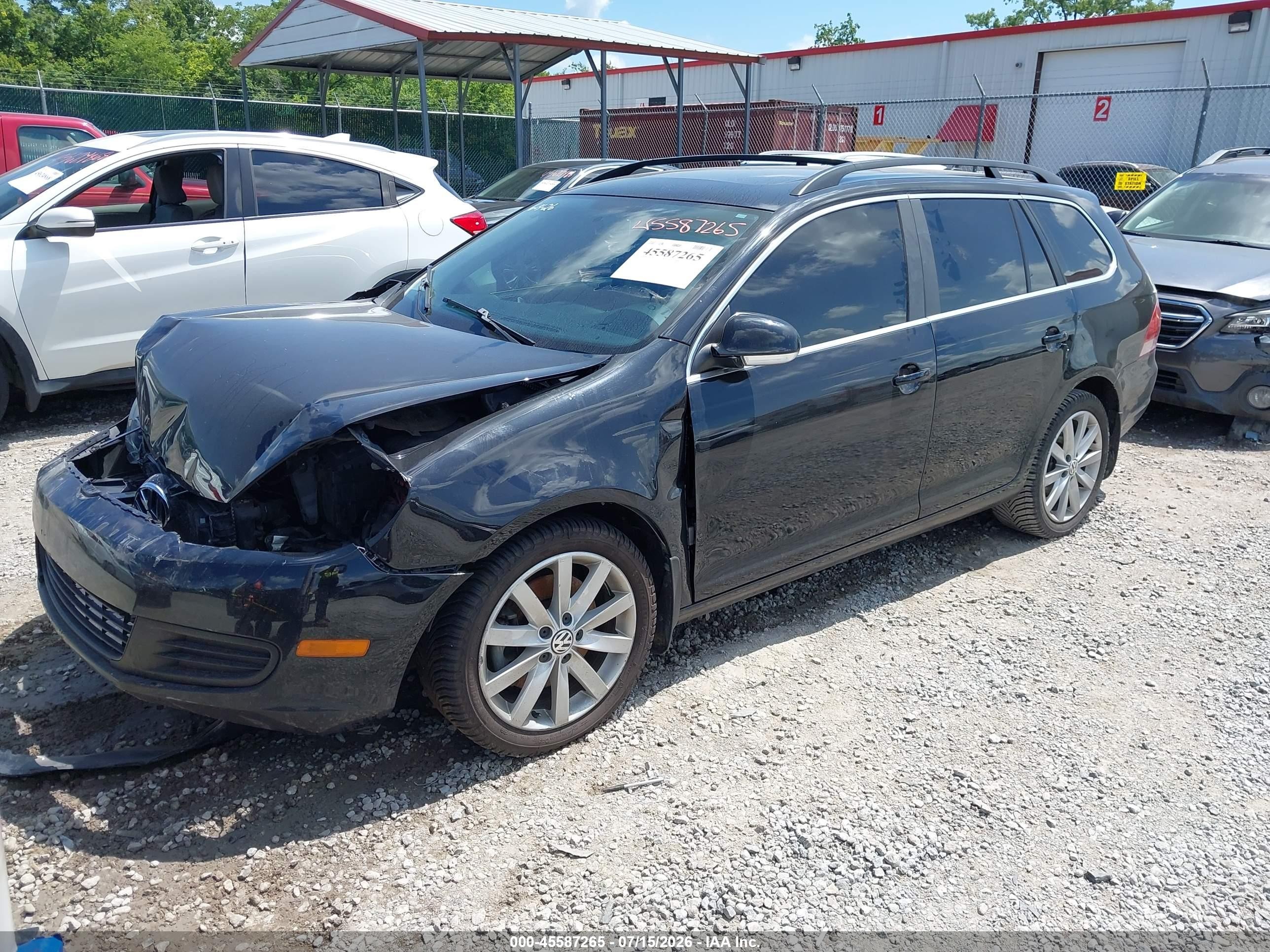 2014 Volkswagen Jetta Sportwagen 2.0l Tdi Black vin: 3VWPL7AJ4EM625170