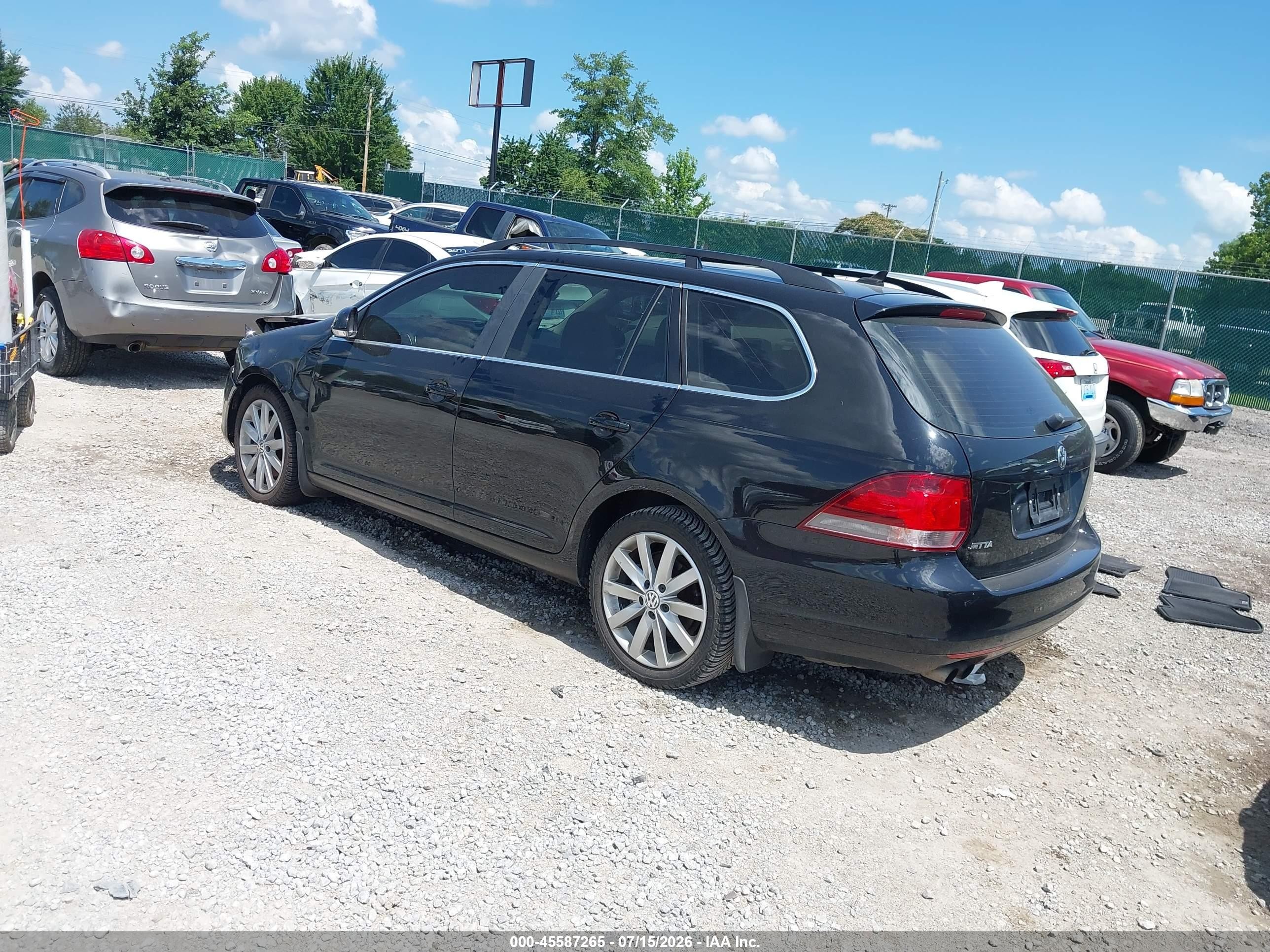 2014 Volkswagen Jetta Sportwagen 2.0l Tdi Black vin: 3VWPL7AJ4EM625170