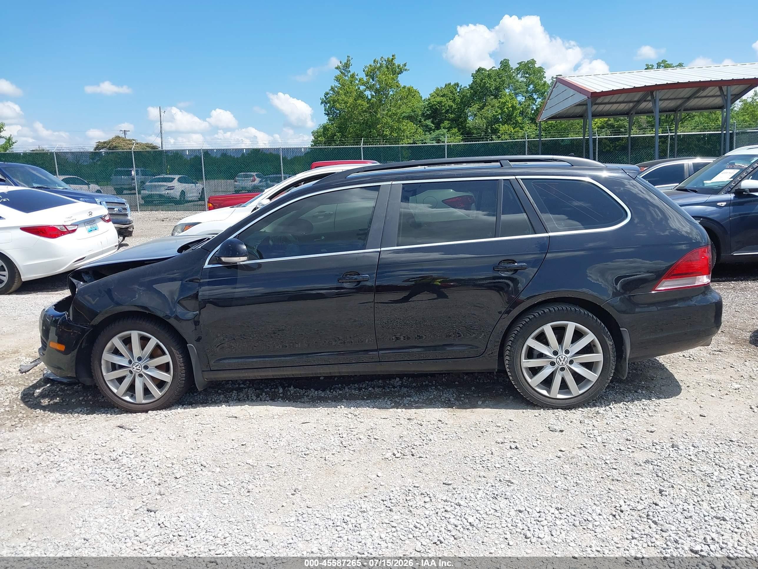 2014 Volkswagen Jetta Sportwagen 2.0l Tdi Black vin: 3VWPL7AJ4EM625170