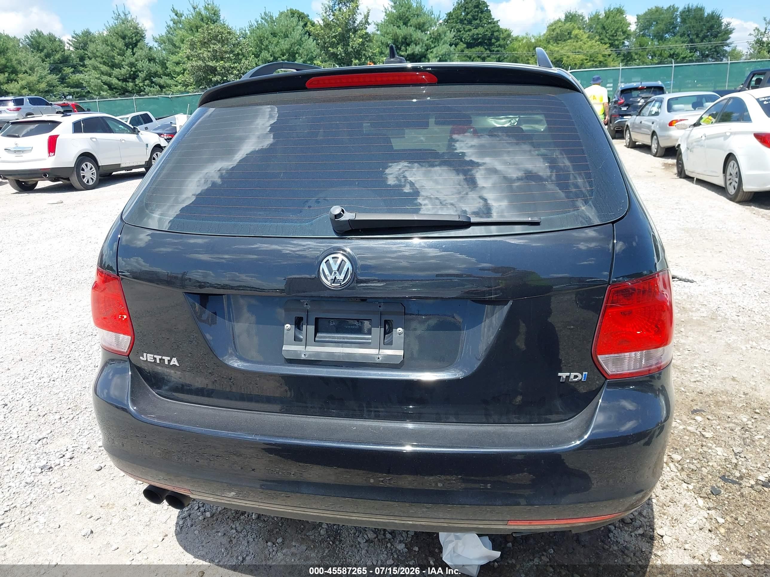 2014 Volkswagen Jetta Sportwagen 2.0l Tdi Black vin: 3VWPL7AJ4EM625170