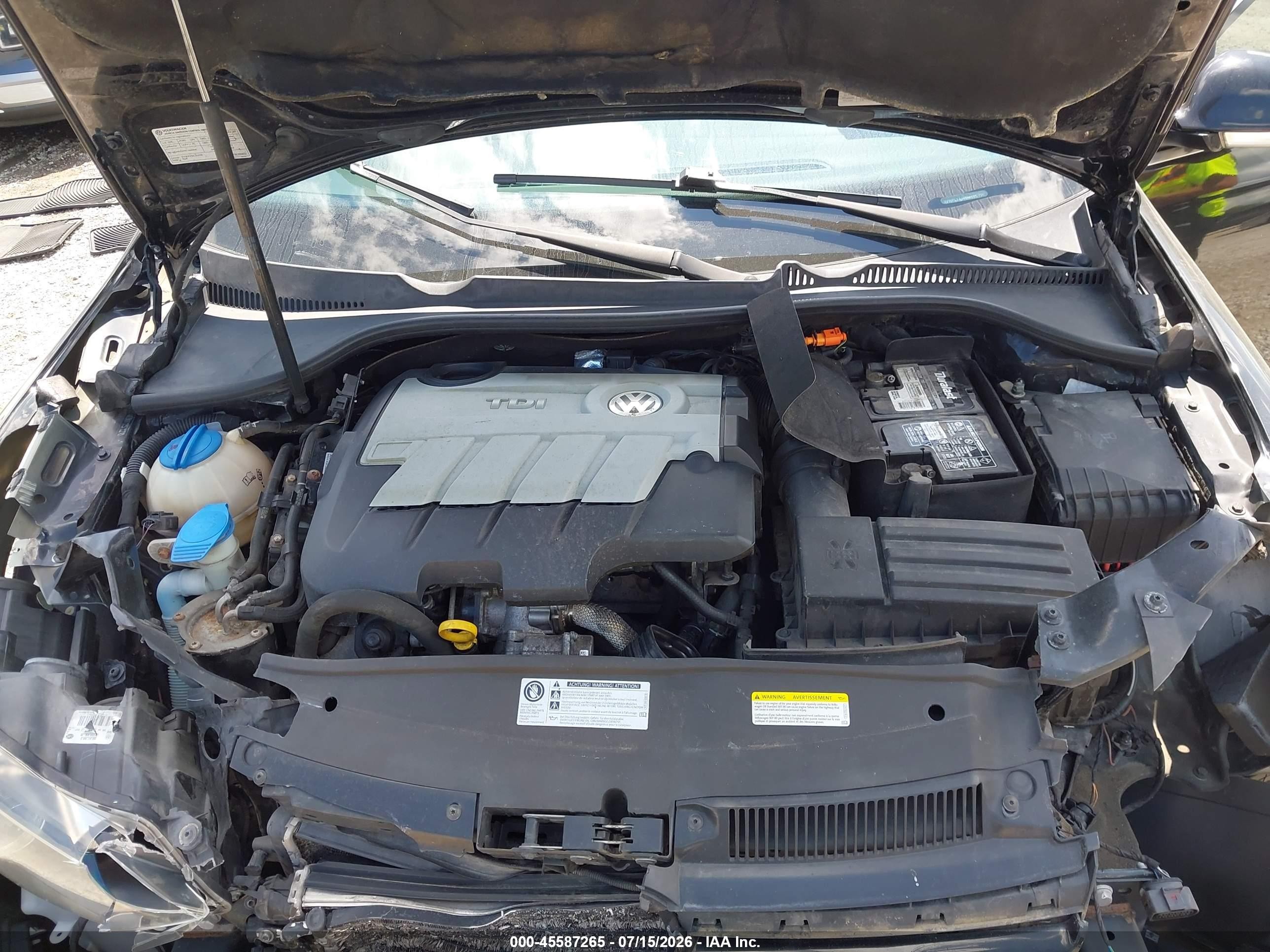 2014 Volkswagen Jetta Sportwagen 2.0l Tdi Black vin: 3VWPL7AJ4EM625170