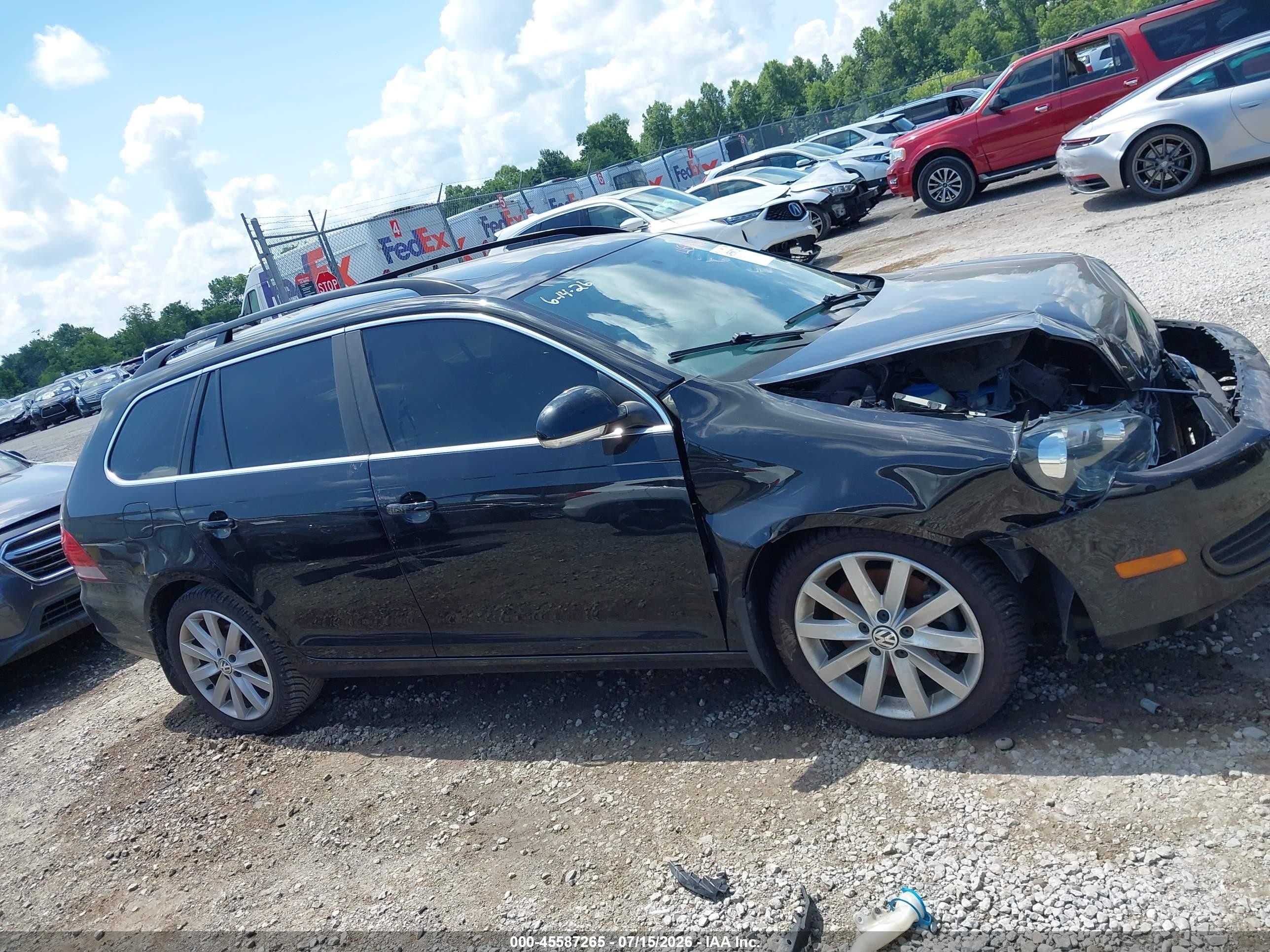 2014 Volkswagen Jetta Sportwagen 2.0l Tdi Black vin: 3VWPL7AJ4EM625170