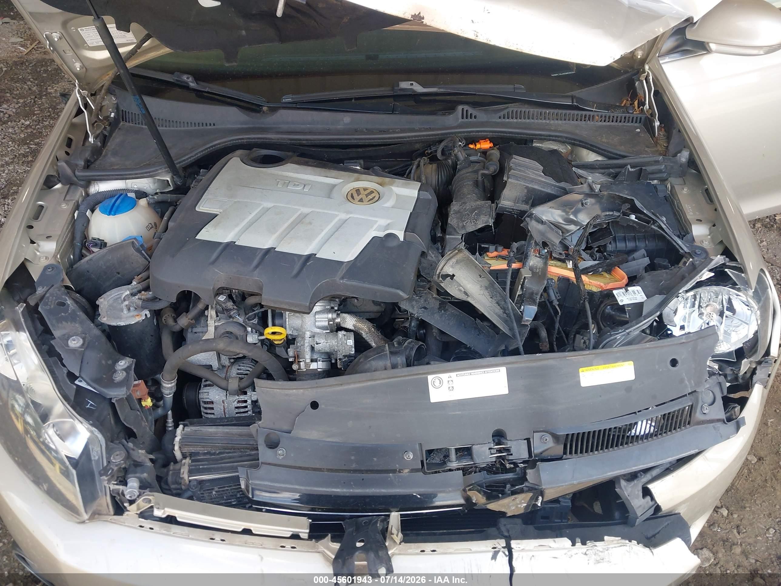 2014 Volkswagen Jetta Sportwagen 2.0l Tdi Tan vin: 3VWPL7AJ4EM625394