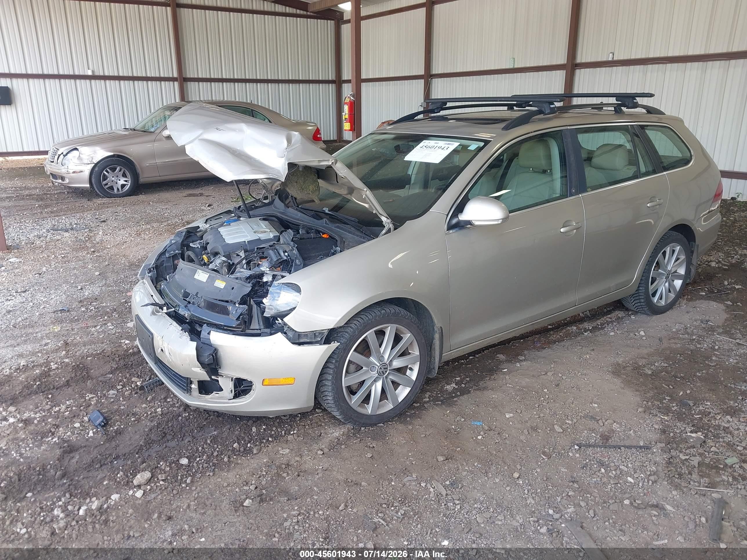 2014 Volkswagen Jetta Sportwagen 2.0l Tdi Tan vin: 3VWPL7AJ4EM625394