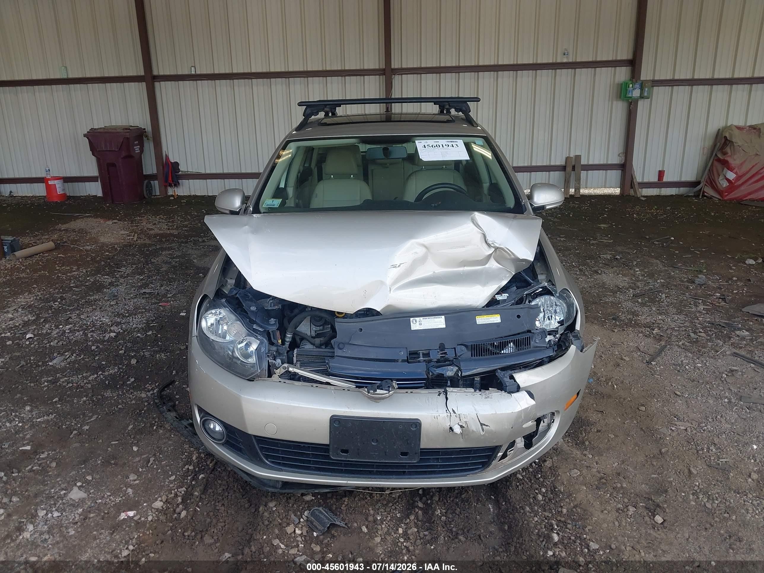 2014 Volkswagen Jetta Sportwagen 2.0l Tdi Tan vin: 3VWPL7AJ4EM625394
