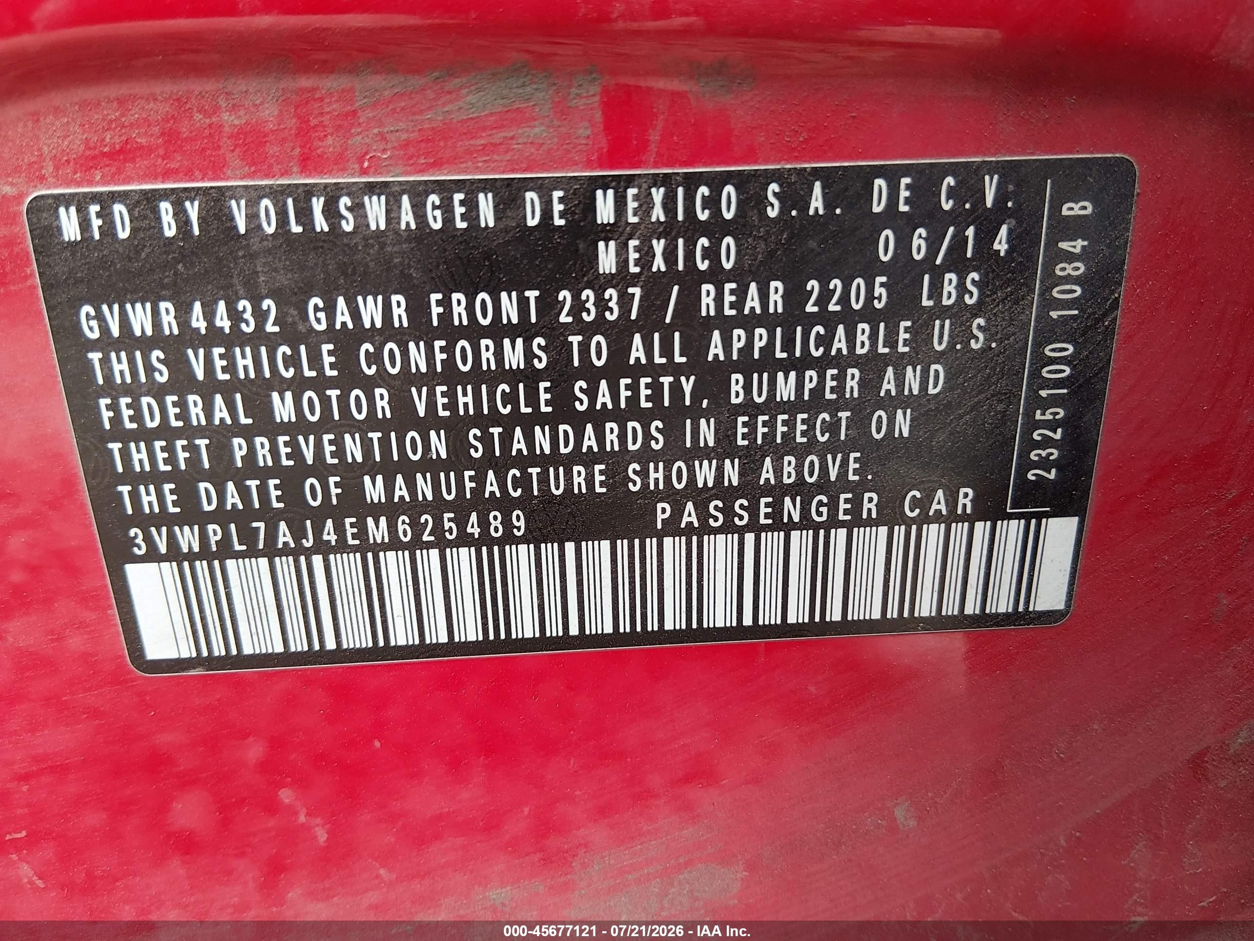 2014 Volkswagen Jetta Sportwagen 2.0l Tdi Red vin: 3VWPL7AJ4EM625489