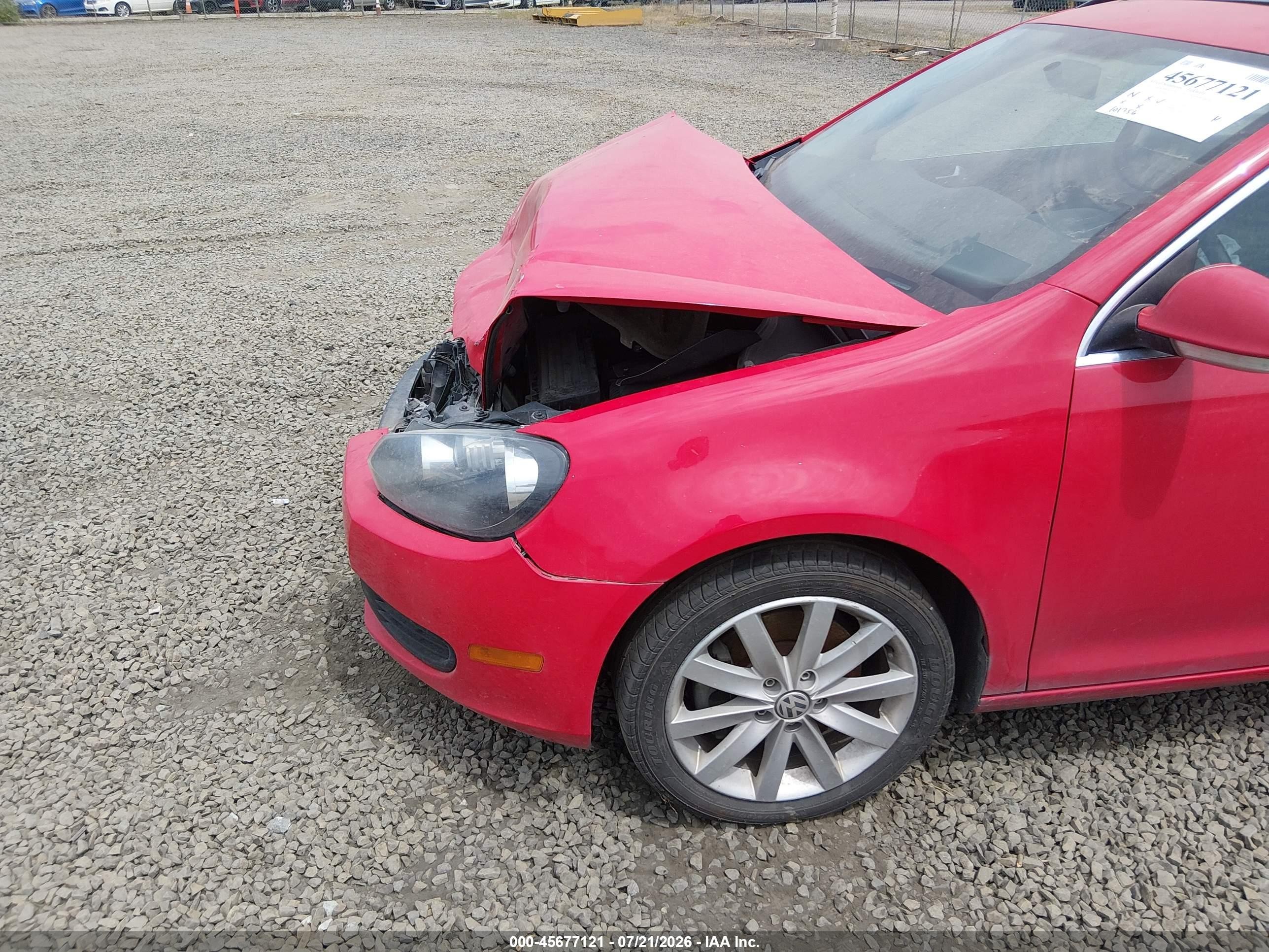 2014 Volkswagen Jetta Sportwagen 2.0l Tdi Red vin: 3VWPL7AJ4EM625489