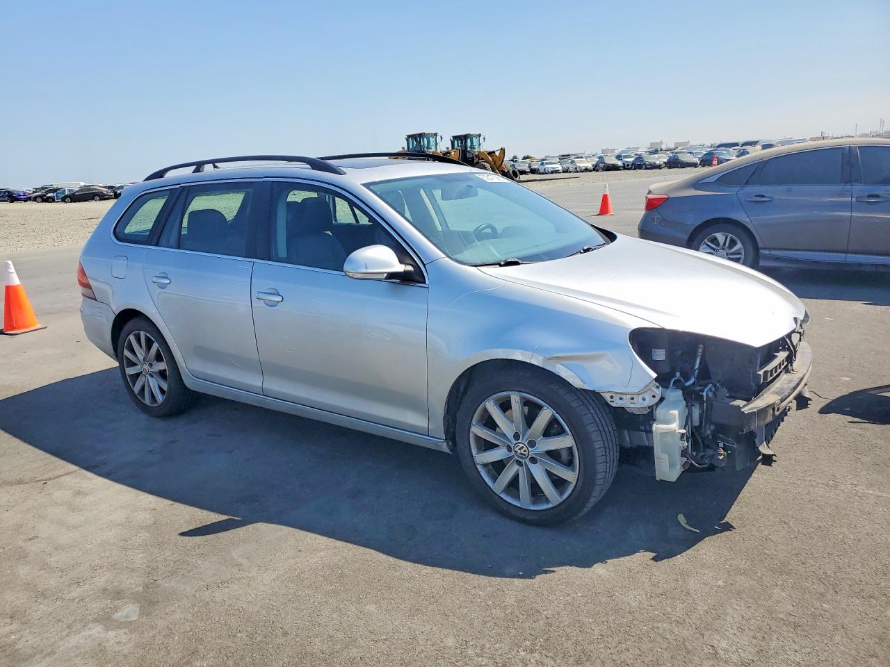 2014 Volkswagen Jetta Tdi Silver vin: 3VWPL7AJ4EM627372