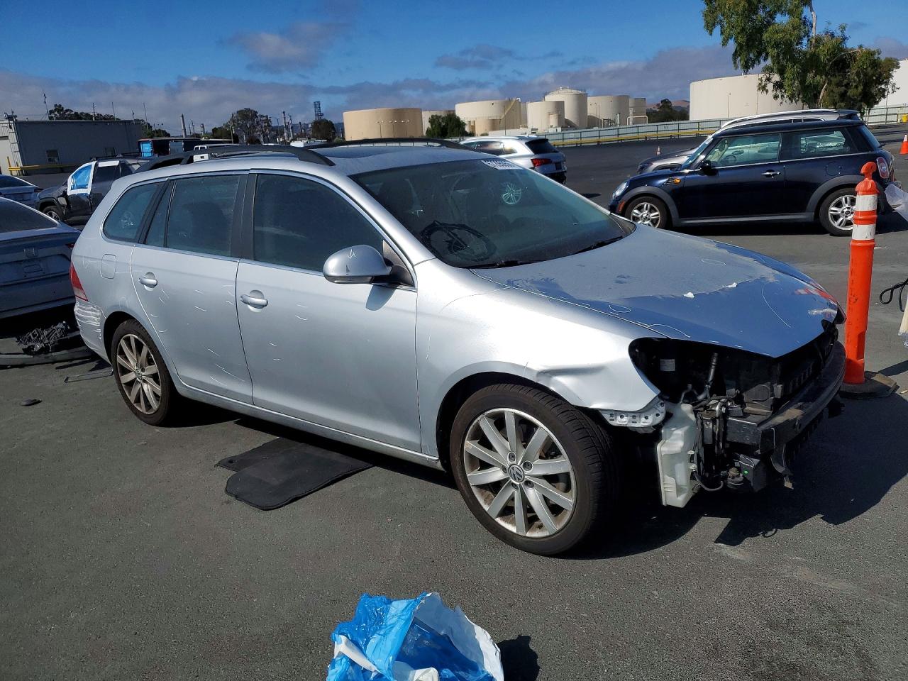 2014 Volkswagen Jetta Tdi Silver vin: 3VWPL7AJ4EM627372