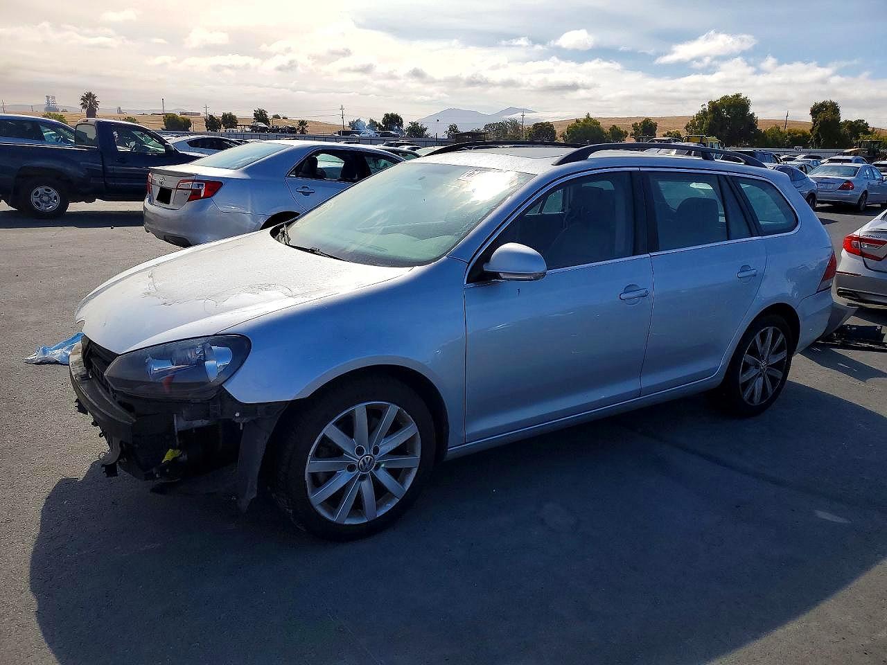 2014 Volkswagen Jetta Tdi Silver vin: 3VWPL7AJ4EM627372
