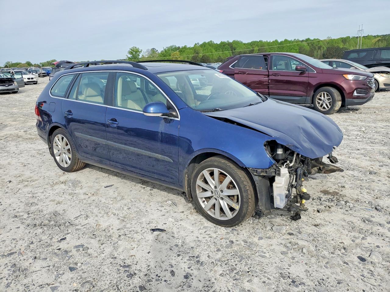 2014 Volkswagen Jetta Tdi Blue vin: 3VWPL7AJ4EM628103