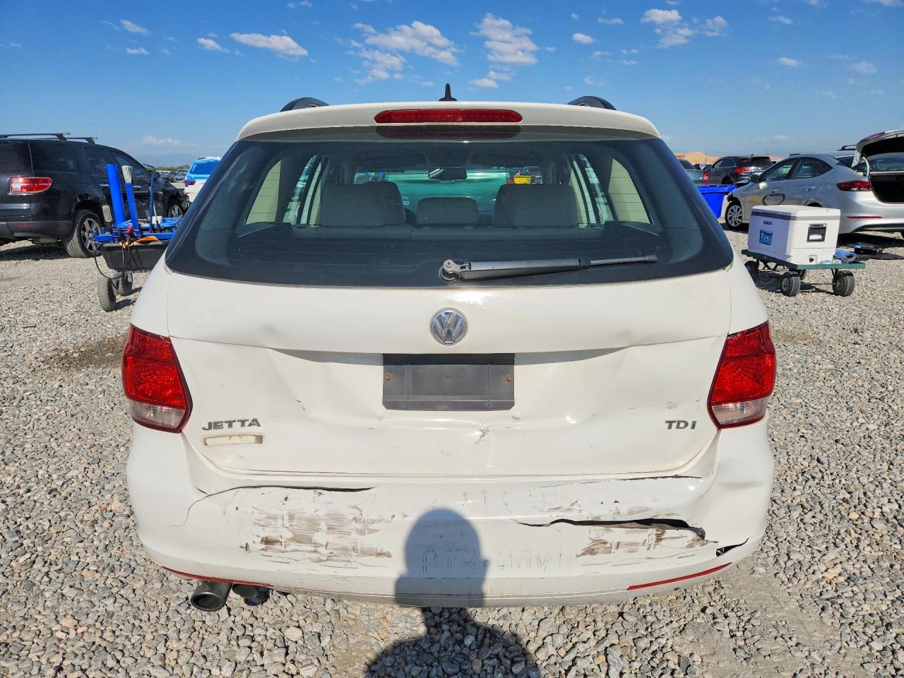 2011 Volkswagen Jetta Tdi White vin: 3VWPL7AJ5BM702138