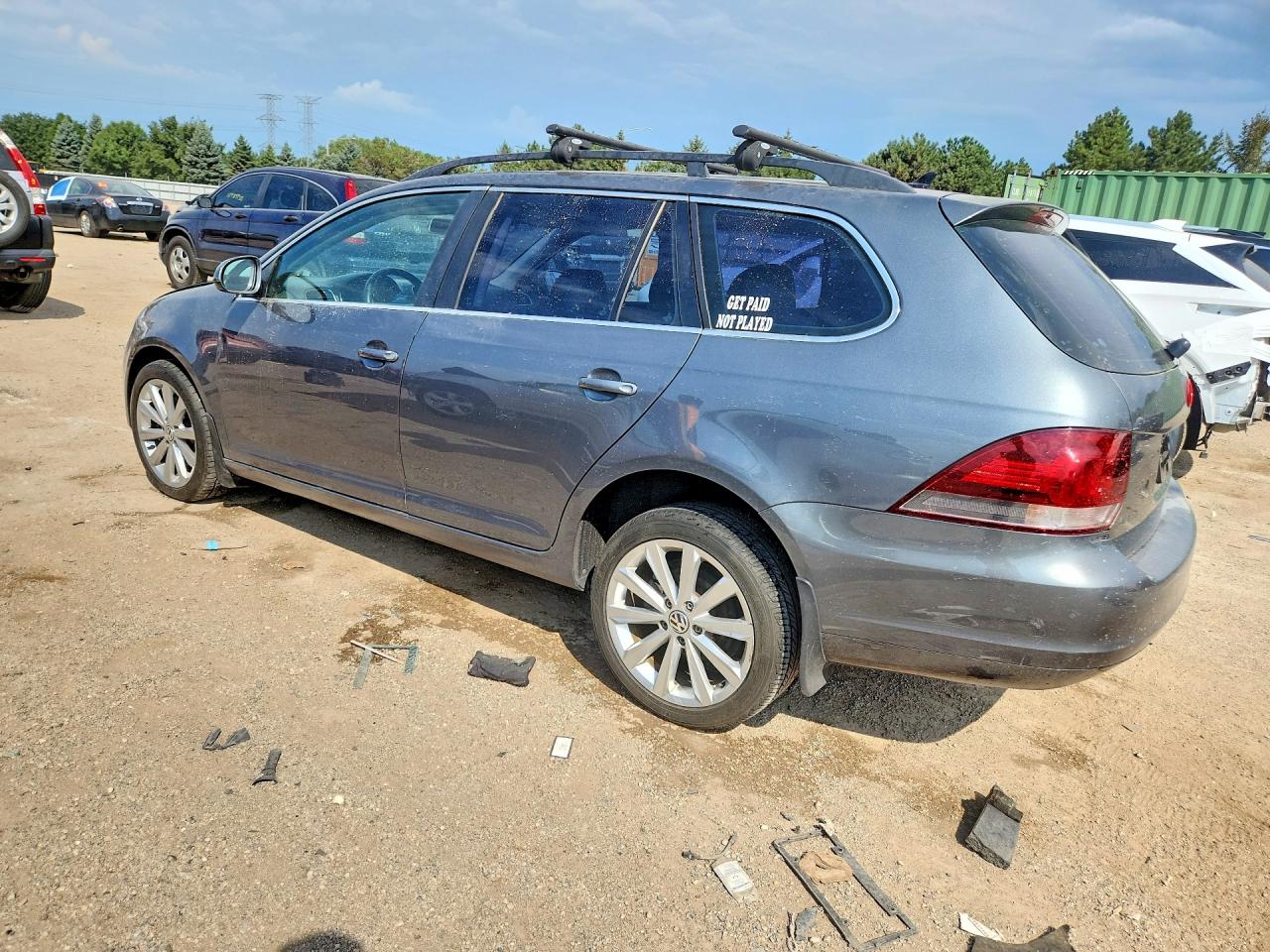 2012 Volkswagen Jetta Tdi Gray vin: 3VWPL7AJ5CM638166