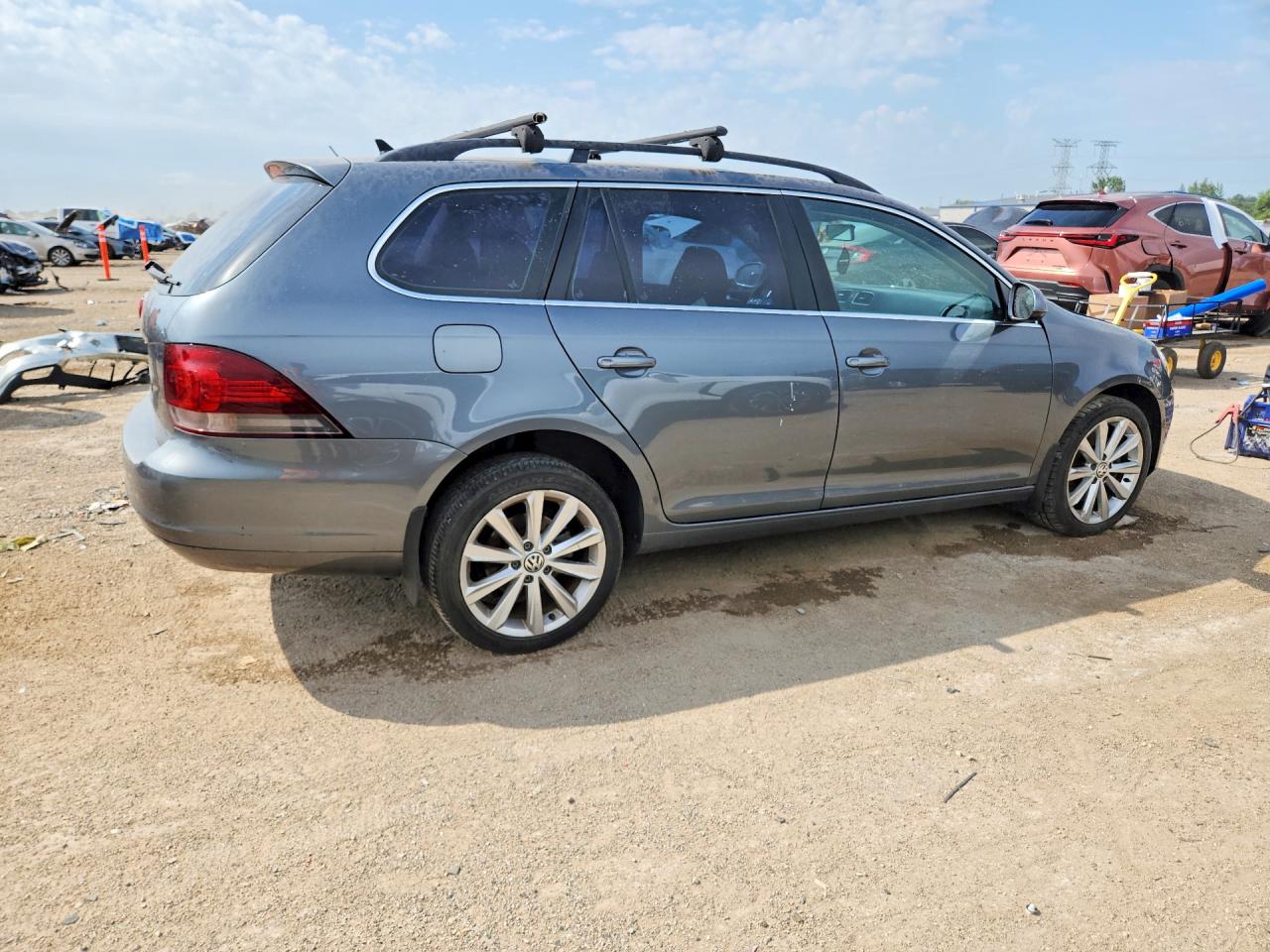 2012 Volkswagen Jetta Tdi Gray vin: 3VWPL7AJ5CM638166
