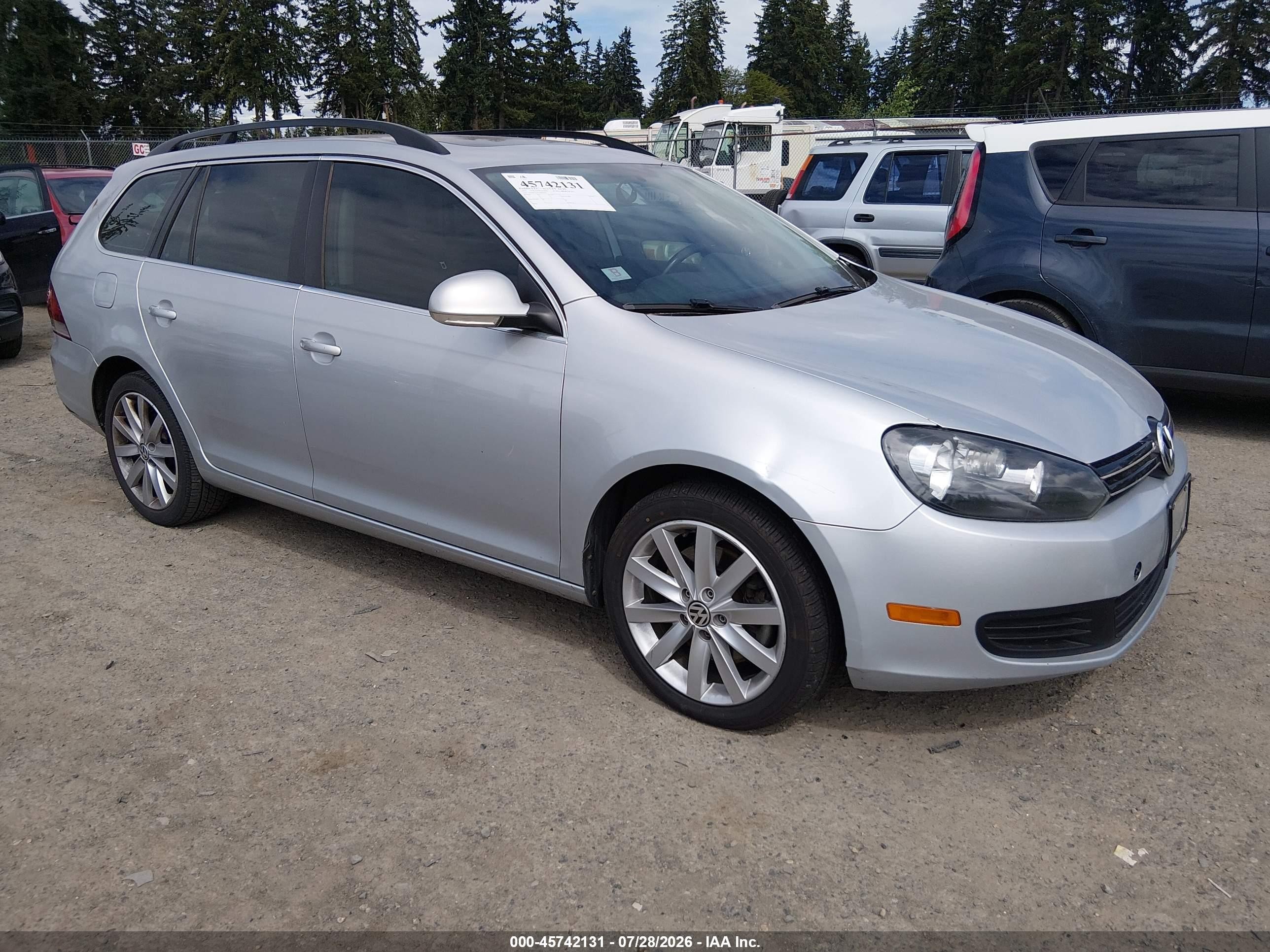 2012 Volkswagen Jetta Sportwagen 2.0l Tdi Серебряный vin: 3VWPL7AJ5CM662922