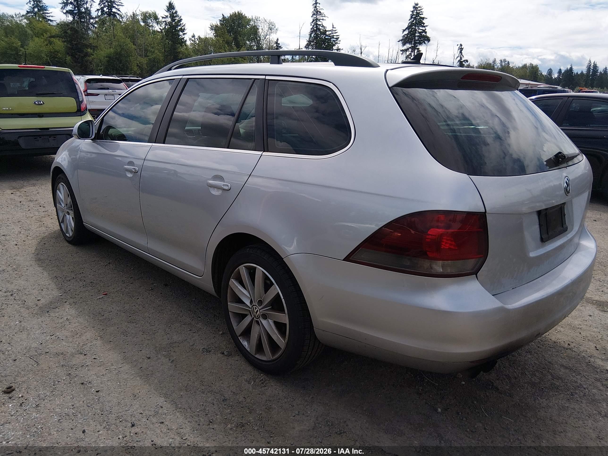 2012 Volkswagen Jetta Sportwagen 2.0l Tdi Серебряный vin: 3VWPL7AJ5CM662922