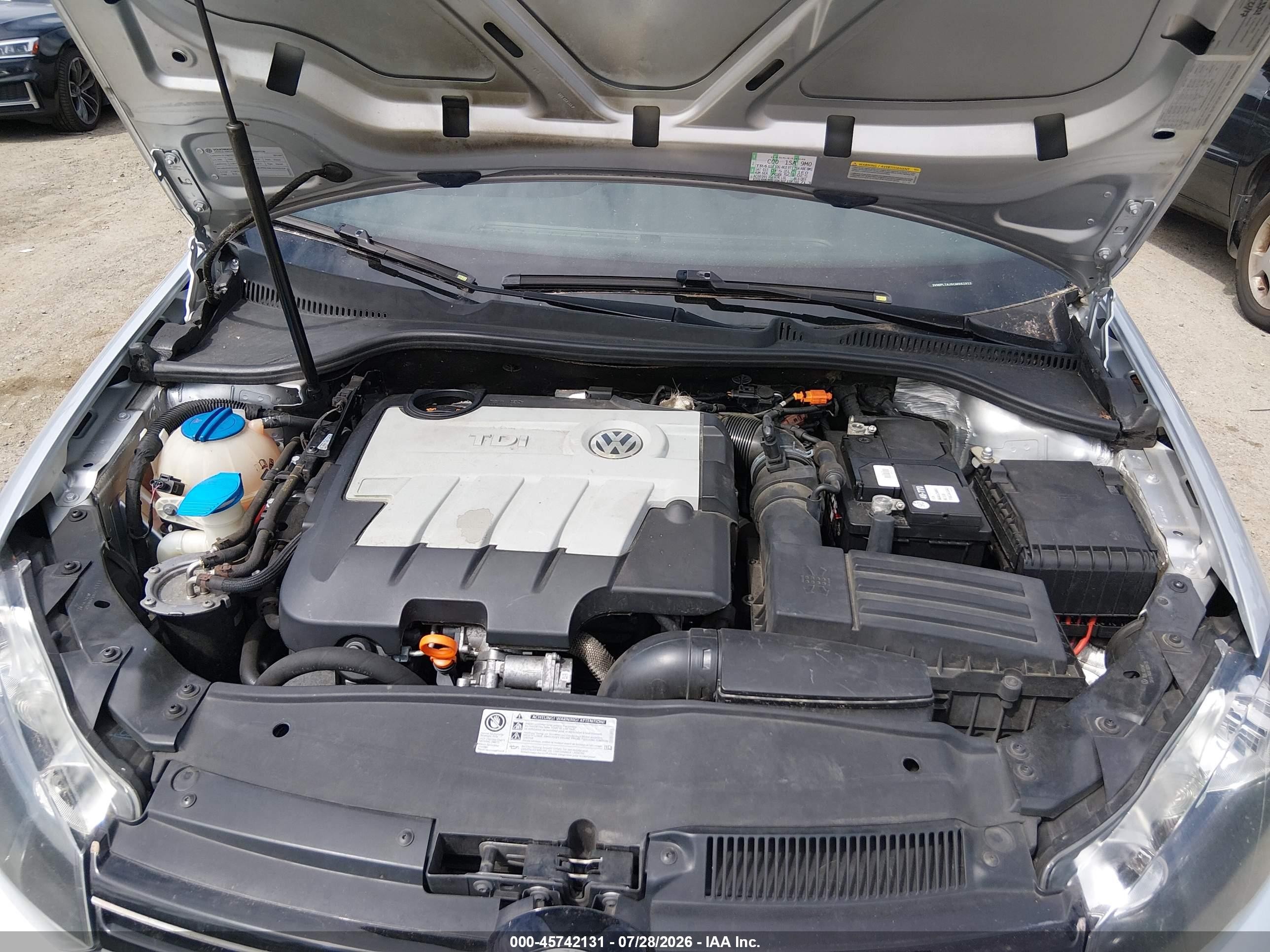 2012 Volkswagen Jetta Sportwagen 2.0l Tdi Серебряный vin: 3VWPL7AJ5CM662922