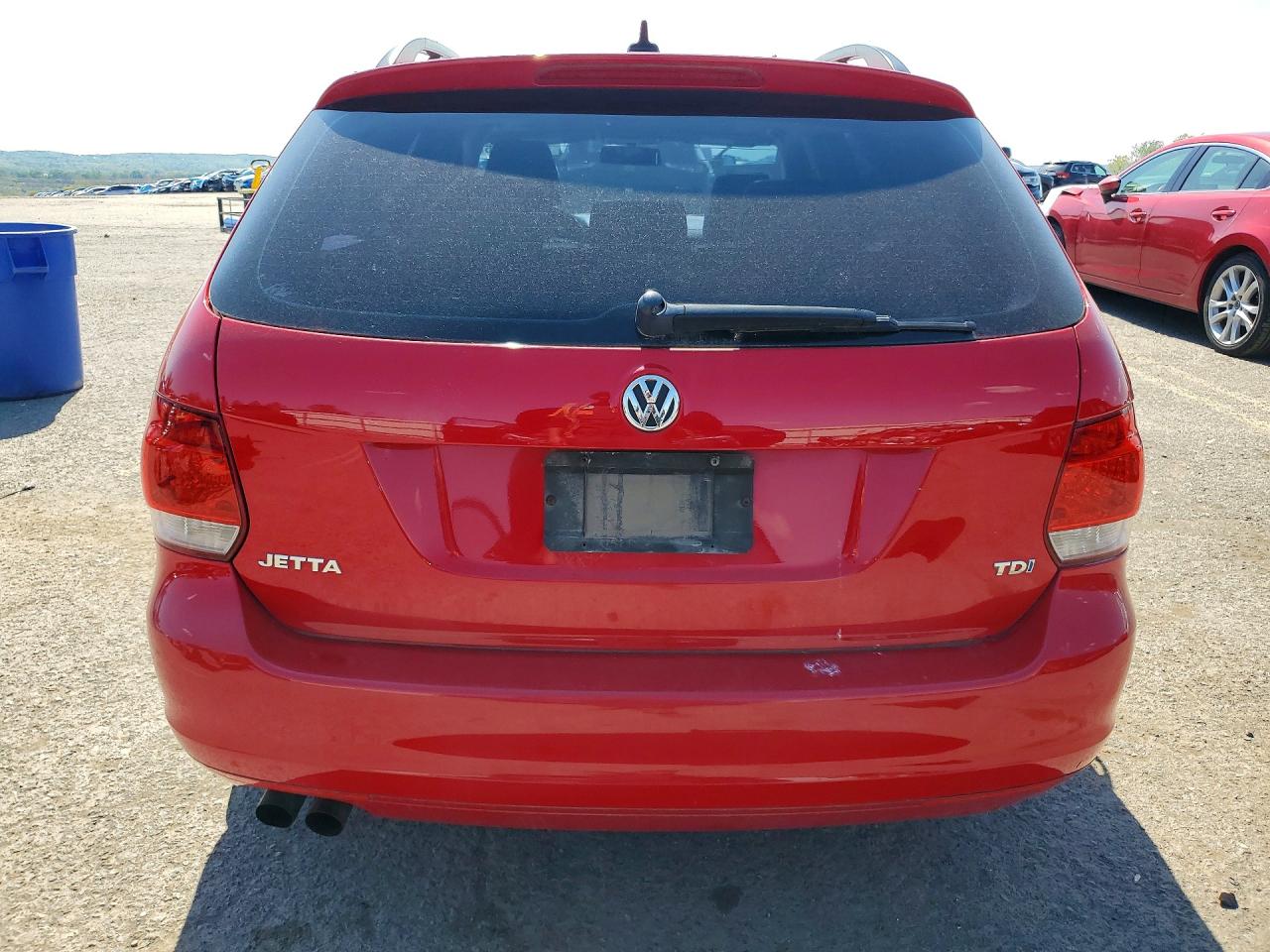 2013 Volkswagen Jetta Tdi Red vin: 3VWPL7AJ5DM635298