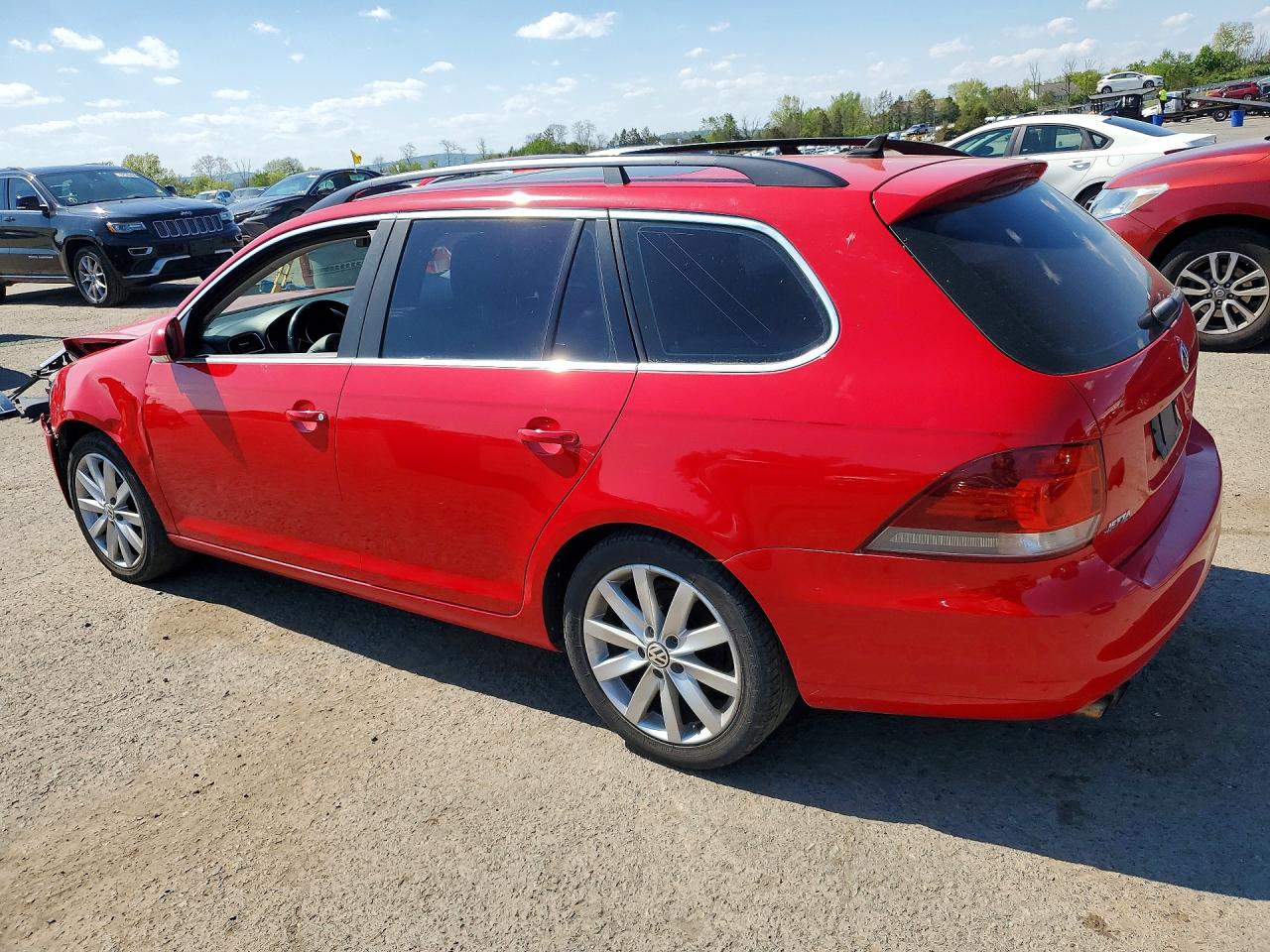 2013 Volkswagen Jetta Tdi Red vin: 3VWPL7AJ5DM635298