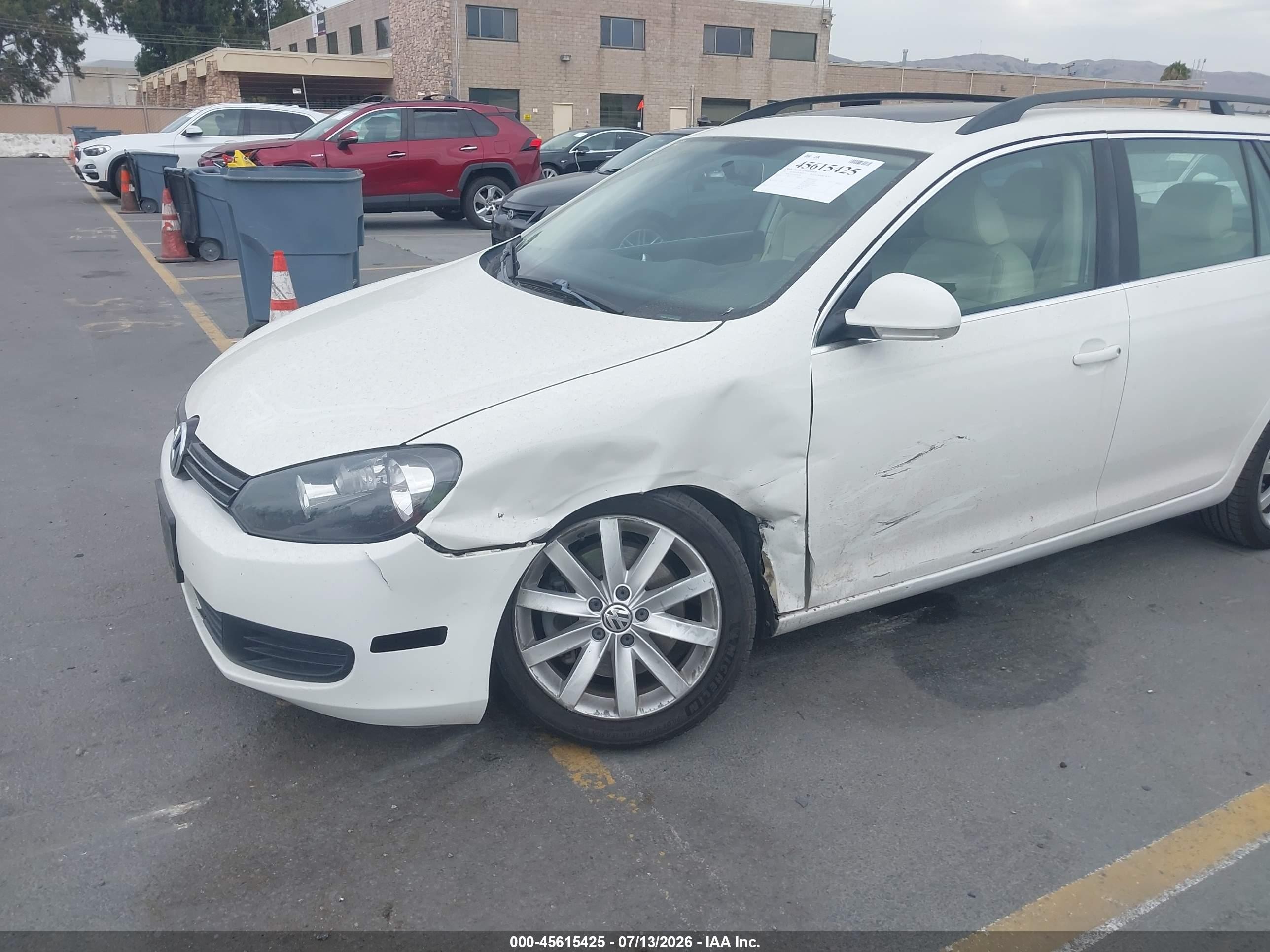 2013 Volkswagen Jetta Sportwagen 2.0l Tdi Белый vin: 3VWPL7AJ5DM694478