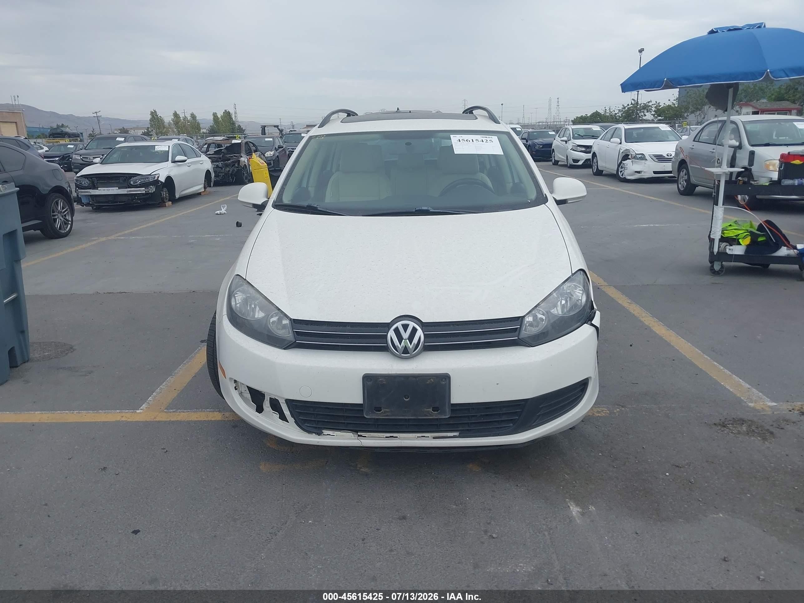 2013 Volkswagen Jetta Sportwagen 2.0l Tdi Белый vin: 3VWPL7AJ5DM694478