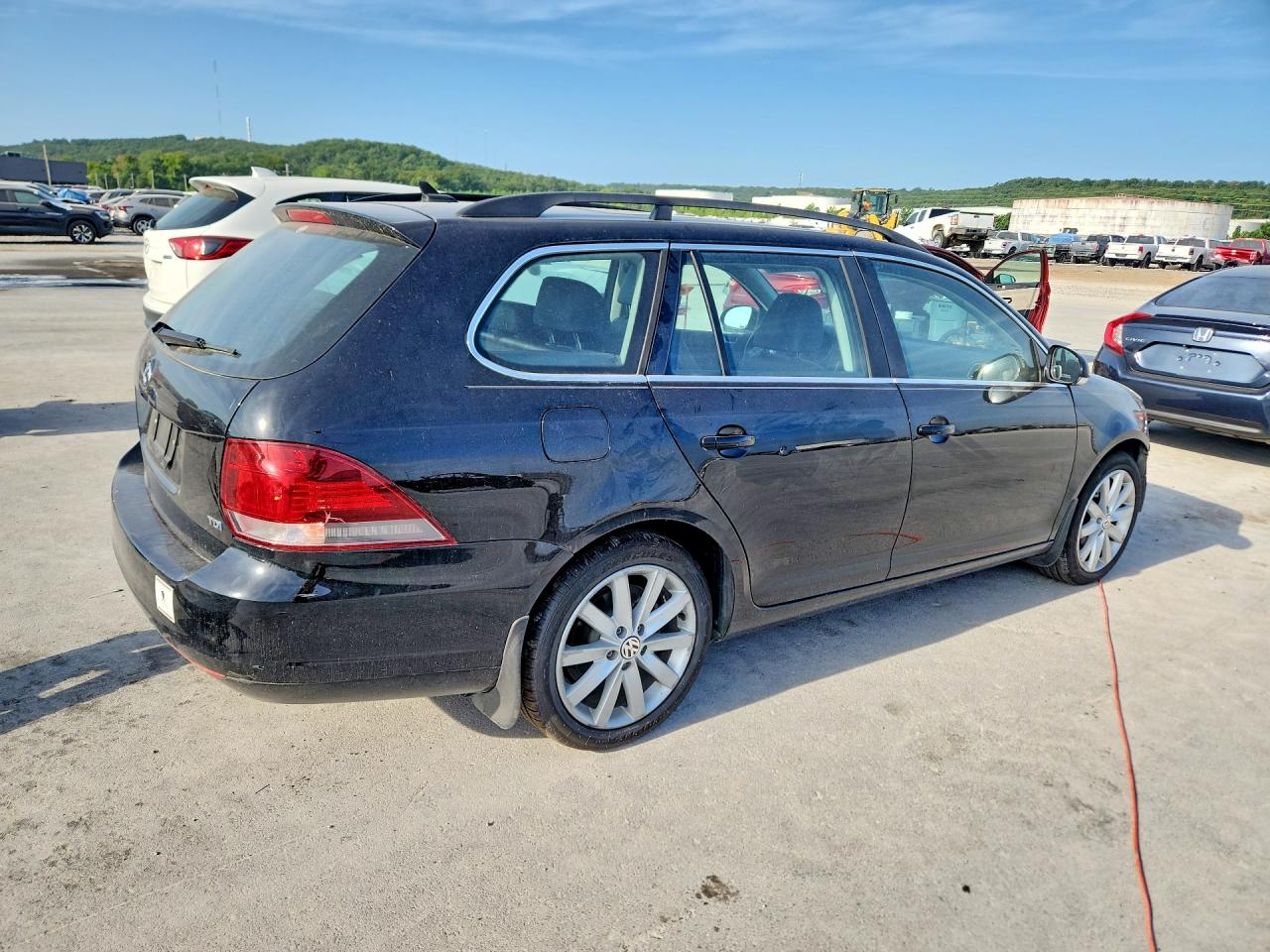 2014 Volkswagen Jetta Tdi Black vin: 3VWPL7AJ5EM606076