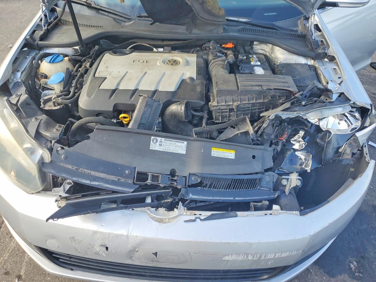 2014 Volkswagen Jetta Tdi Silver vin: 3VWPL7AJ5EM608359