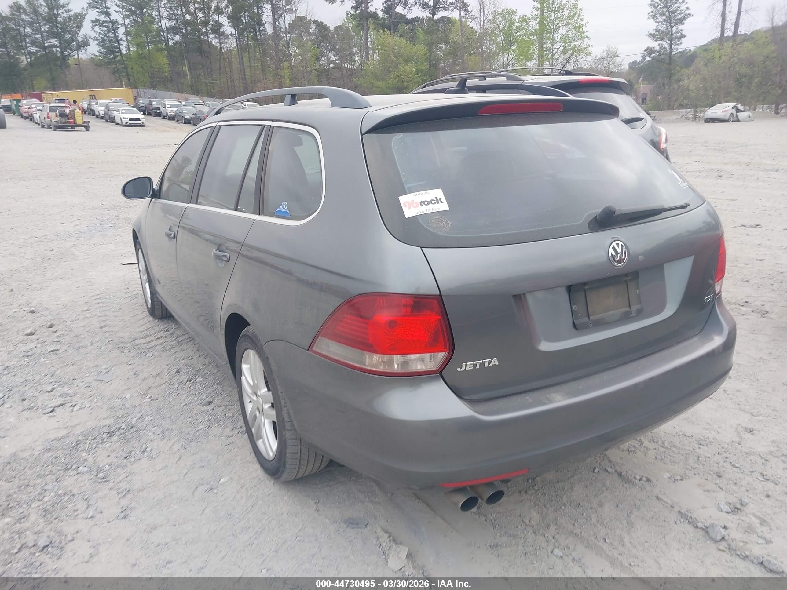 2011 Volkswagen Jetta Sportwagen 2.0l Tdi Gray vin: 3VWPL7AJ6BM631189