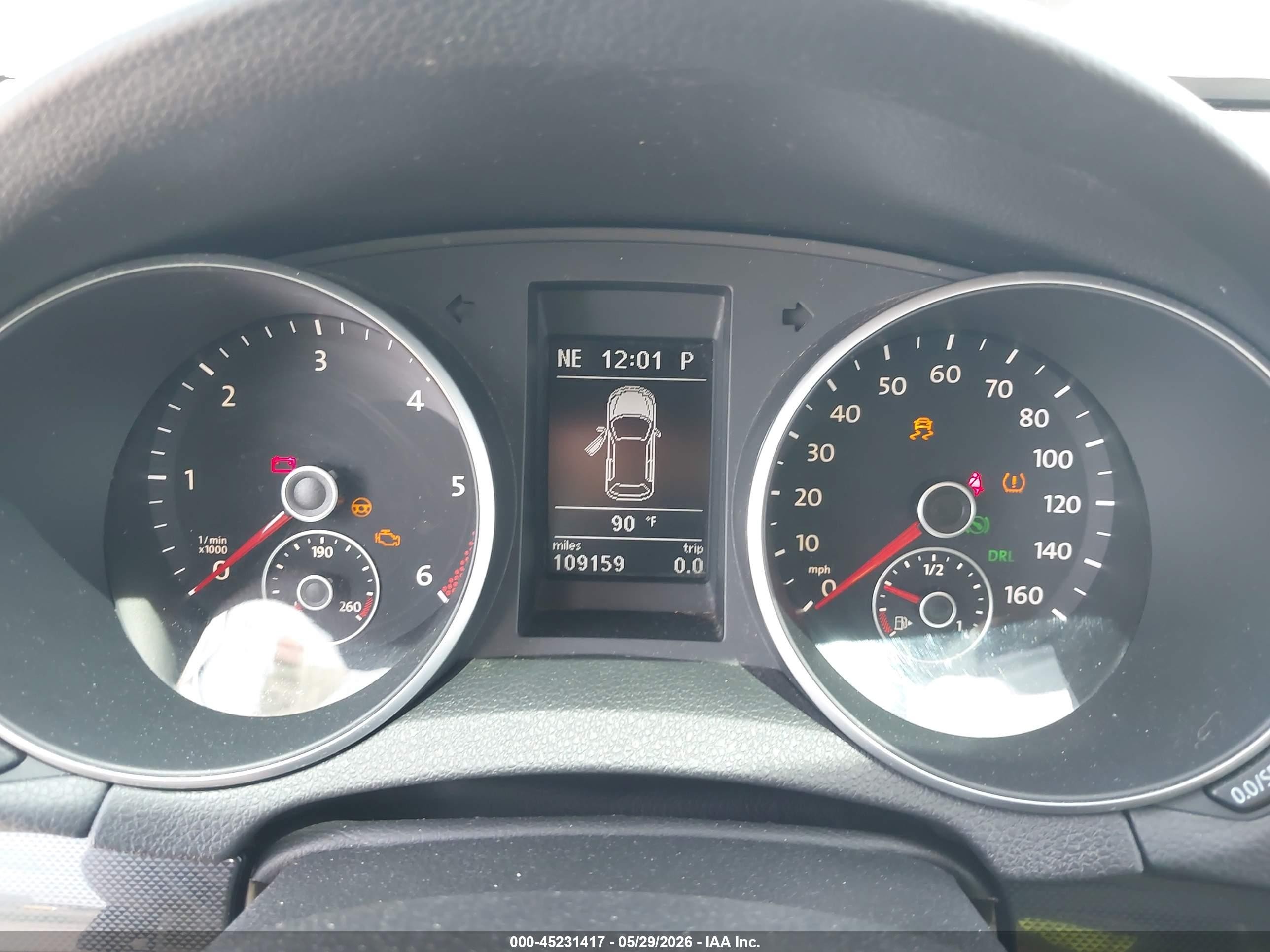 2011 Volkswagen Jetta Sportwagen 2.0l Tdi Black vin: 3VWPL7AJ6BM662328