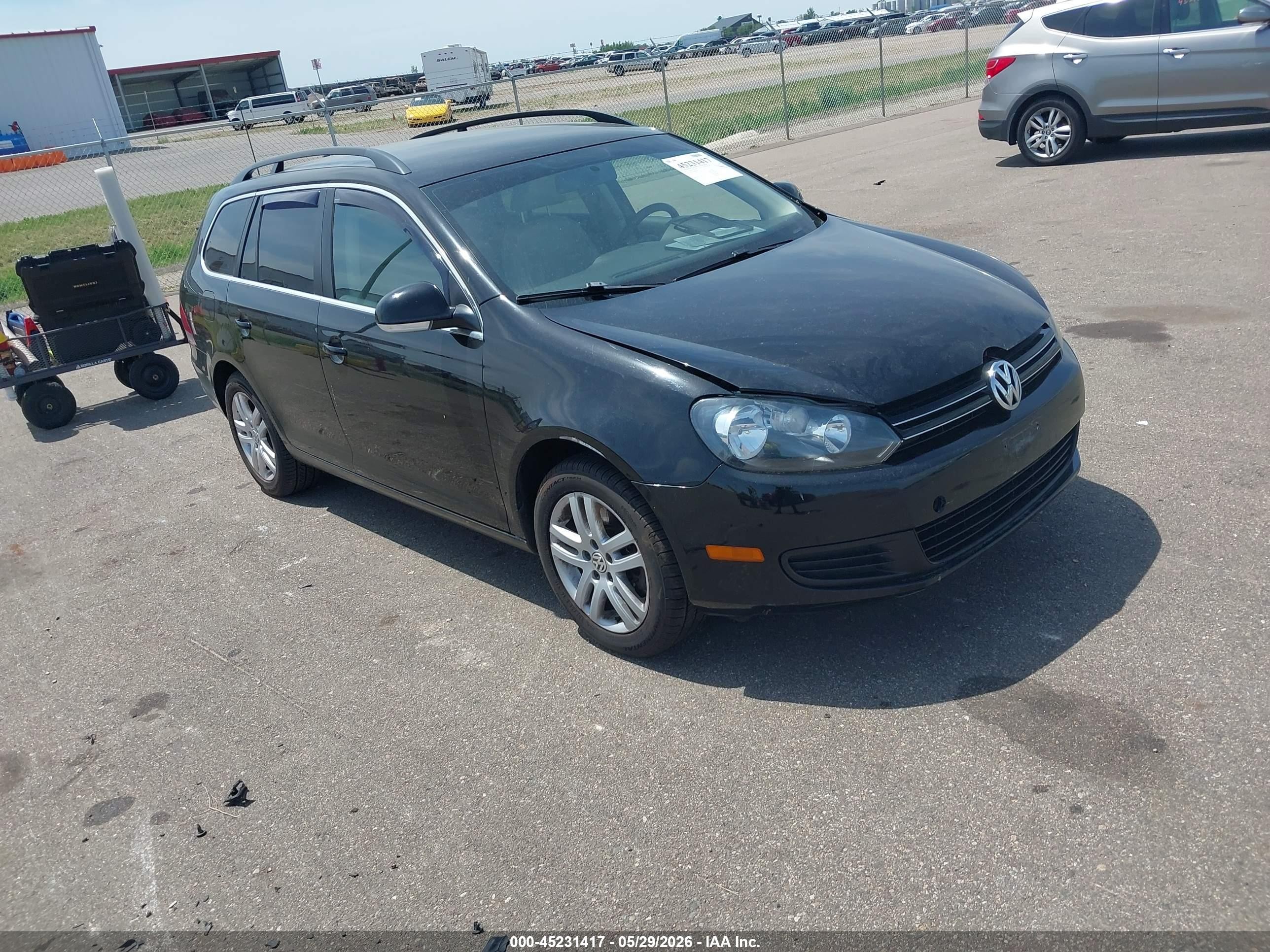 2011 Volkswagen Jetta Sportwagen 2.0l Tdi Black vin: 3VWPL7AJ6BM662328