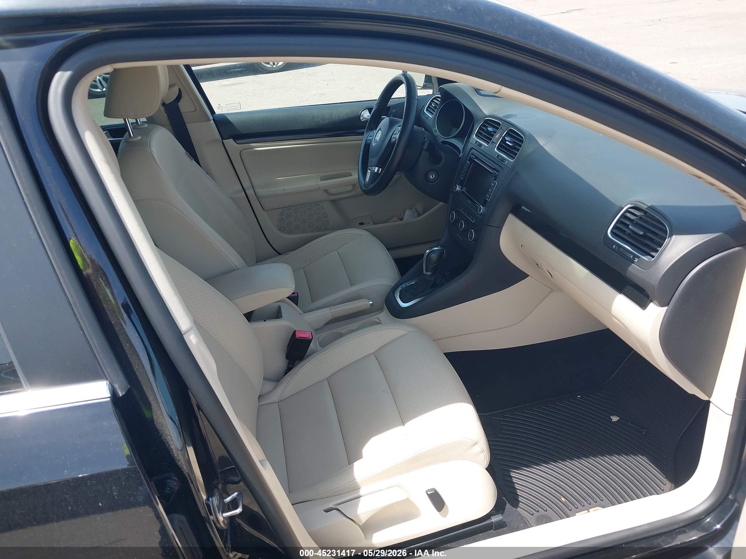 2011 Volkswagen Jetta Sportwagen 2.0l Tdi Black vin: 3VWPL7AJ6BM662328