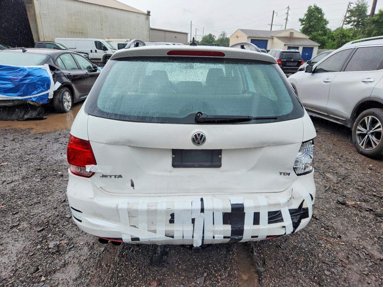 2011 Volkswagen Jetta Tdi White vin: 3VWPL7AJ6BM701077