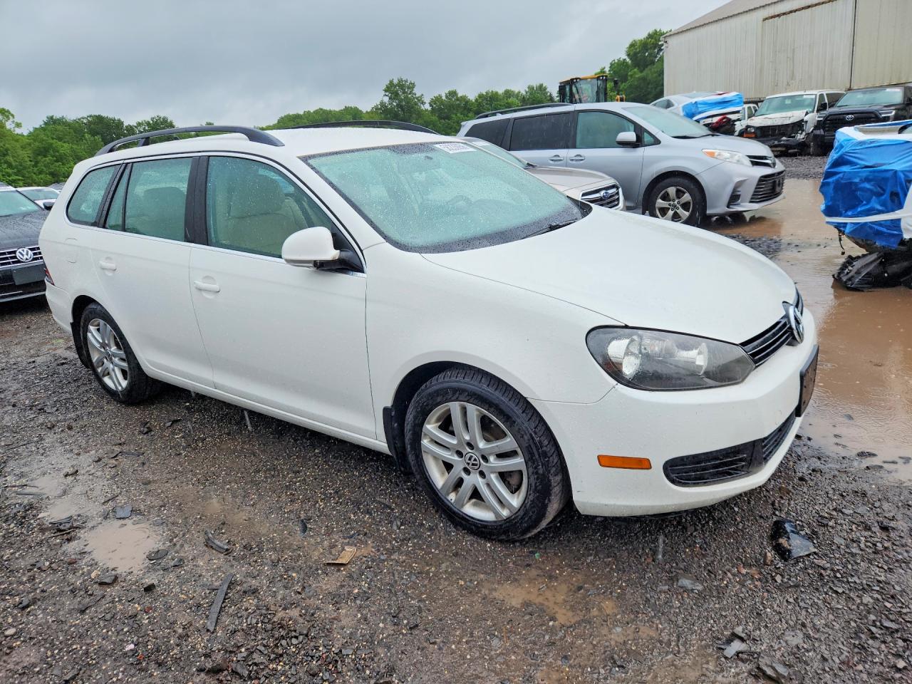 2011 Volkswagen Jetta Tdi White vin: 3VWPL7AJ6BM701077