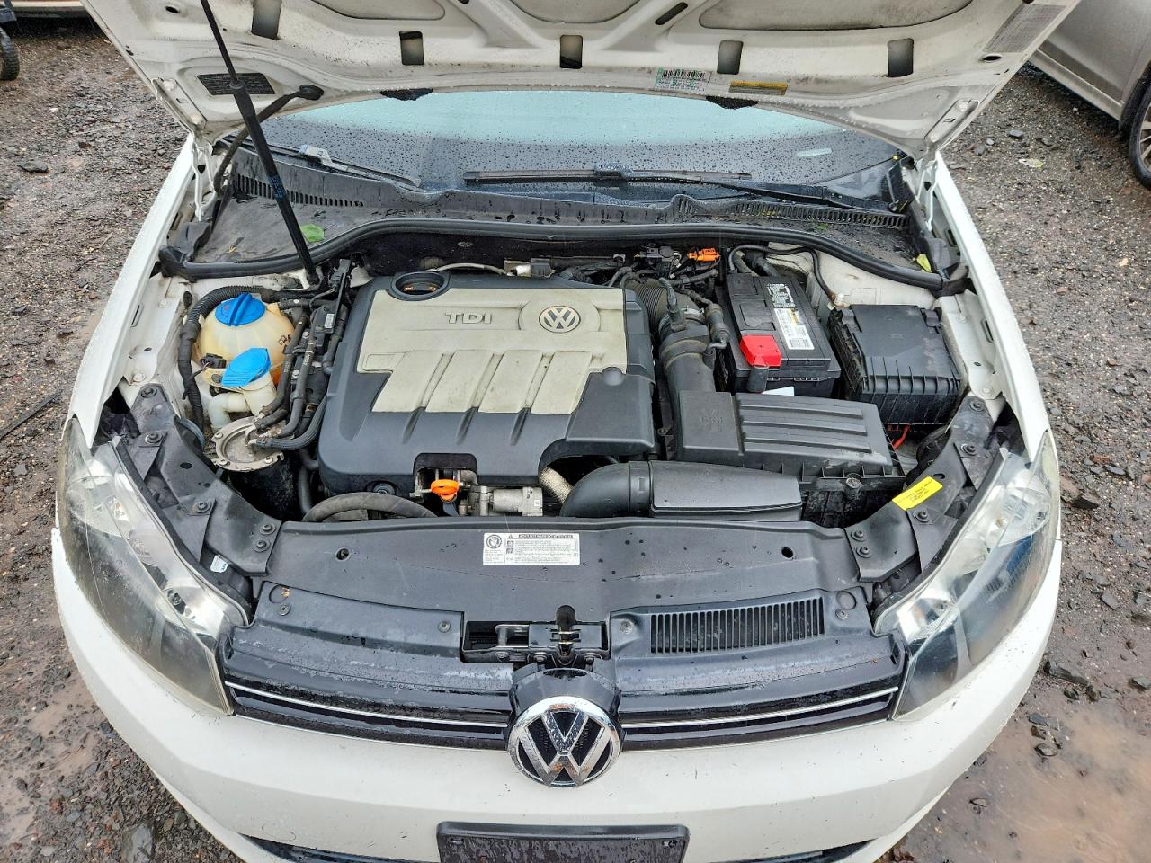 2011 Volkswagen Jetta Tdi White vin: 3VWPL7AJ6BM701077