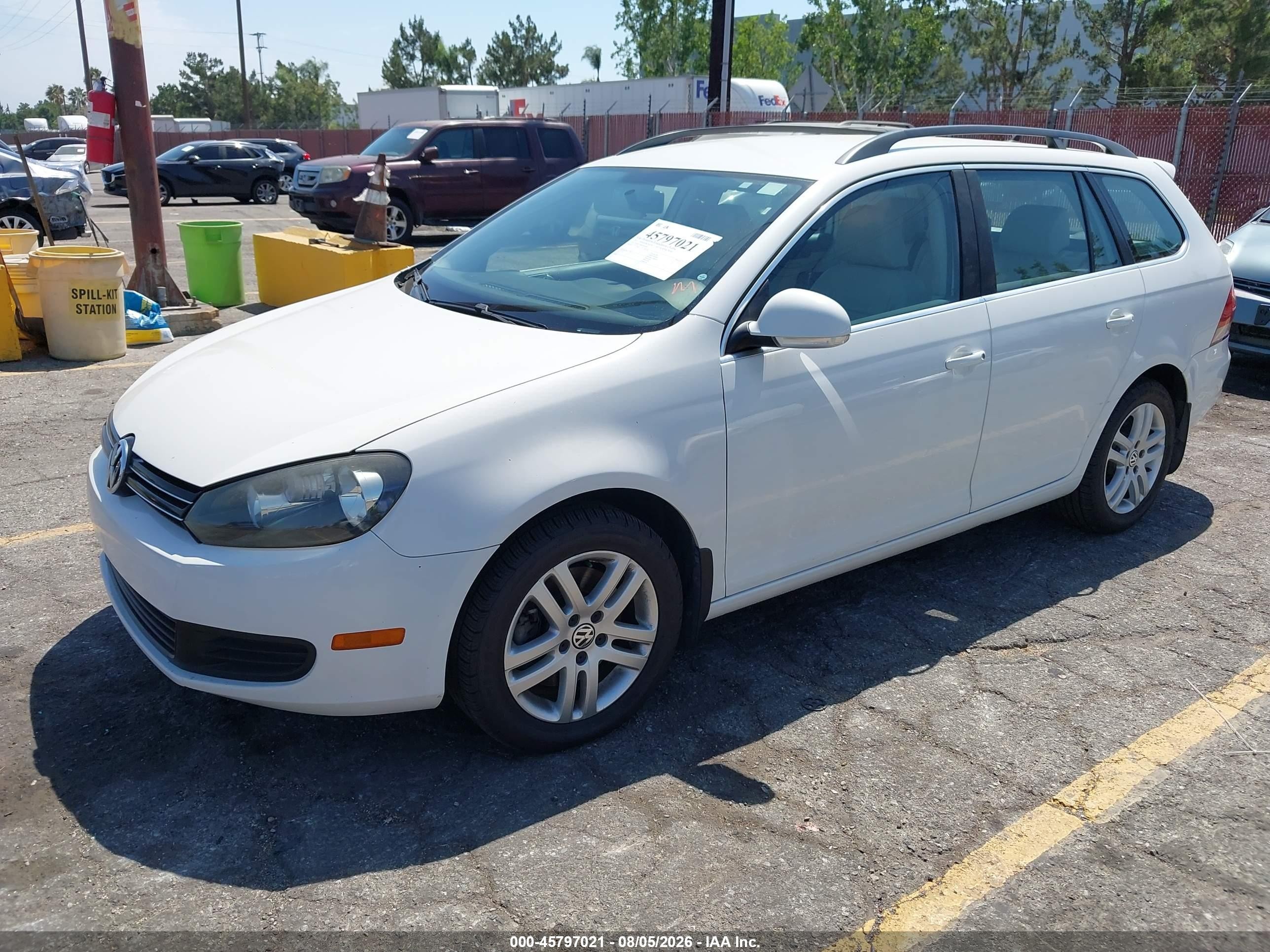 2013 Volkswagen Jetta Sportwagen 2.0l Tdi White vin: 3VWPL7AJ6DM600849