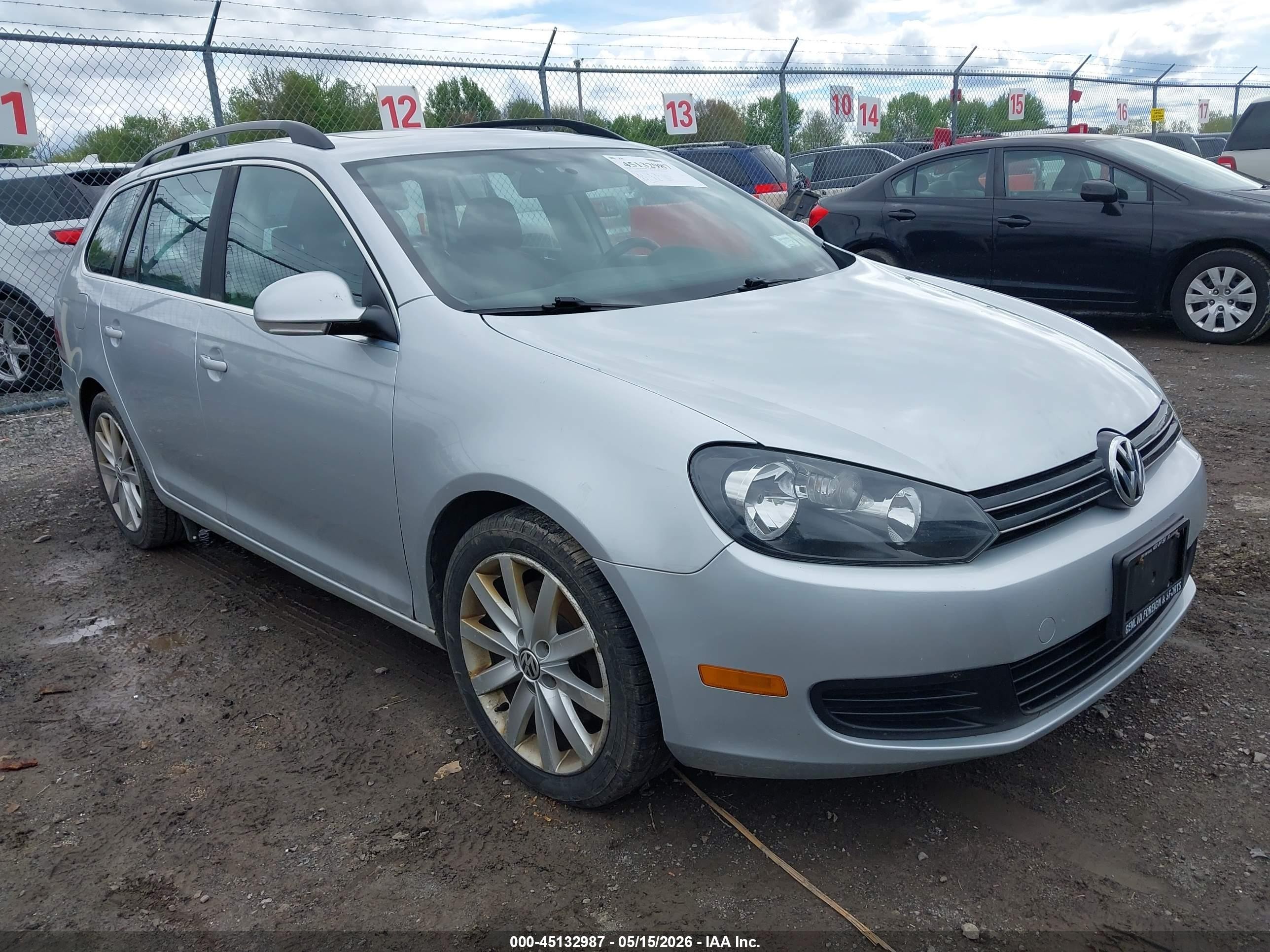 2013 Volkswagen Jetta Sportwagen 2.0l Tdi Silver vin: 3VWPL7AJ6DM606781