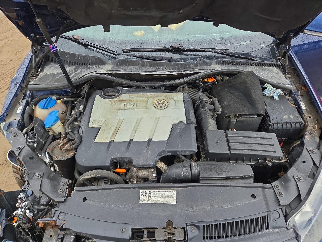 2013 Volkswagen Jetta Tdi Blue vin: 3VWPL7AJ6DM612211