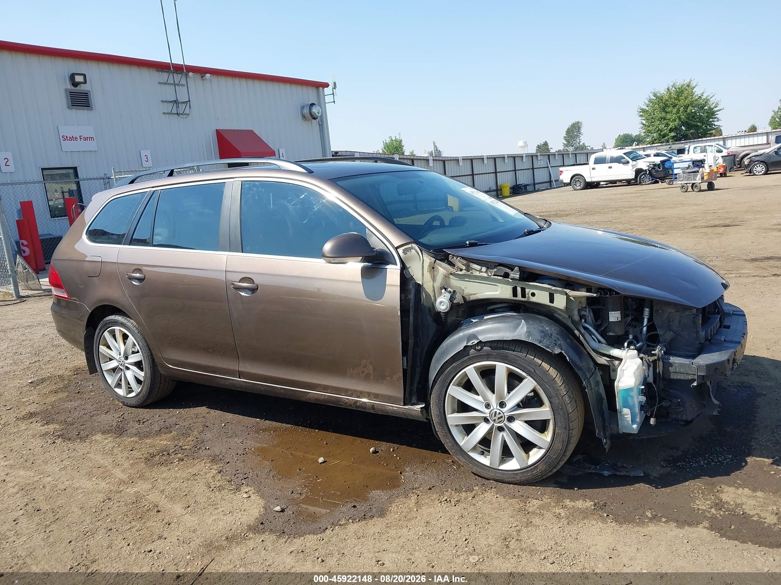 2013 Volkswagen Jetta Sportwagen 2.0l Tdi Brown vin: 3VWPL7AJ6DM620132