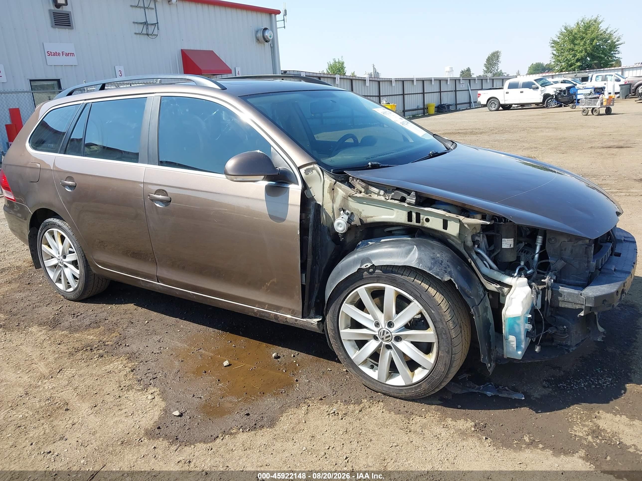 2013 Volkswagen Jetta Sportwagen 2.0l Tdi Brown vin: 3VWPL7AJ6DM620132