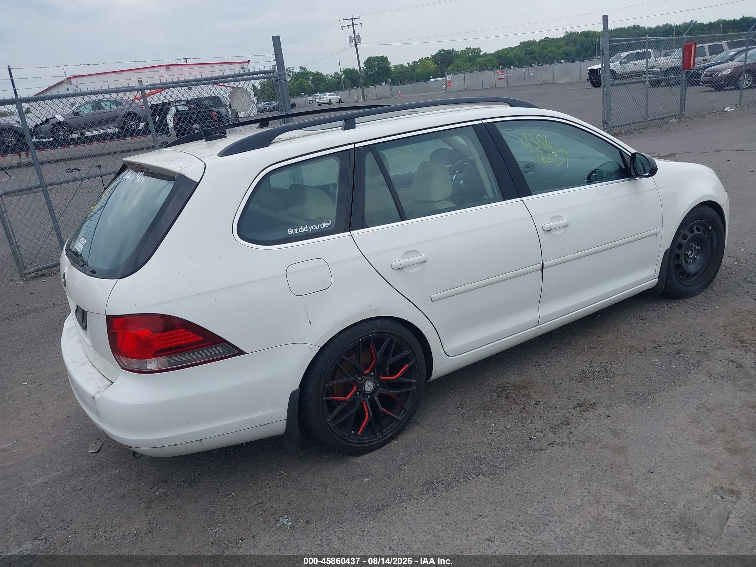 2013 Volkswagen Jetta Sportwagen 2.0l Tdi White vin: 3VWPL7AJ6DM620602