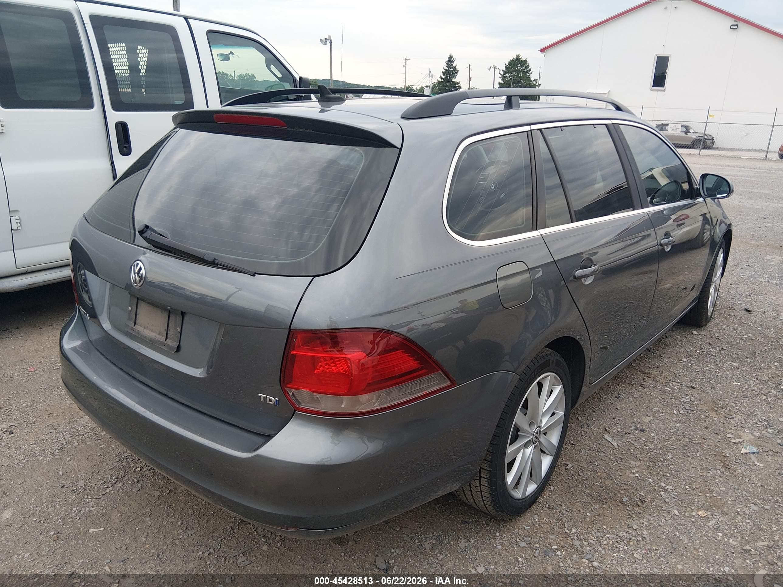 2013 Volkswagen Jetta Sportwagen 2.0l Tdi Серый vin: 3VWPL7AJ6DM640381