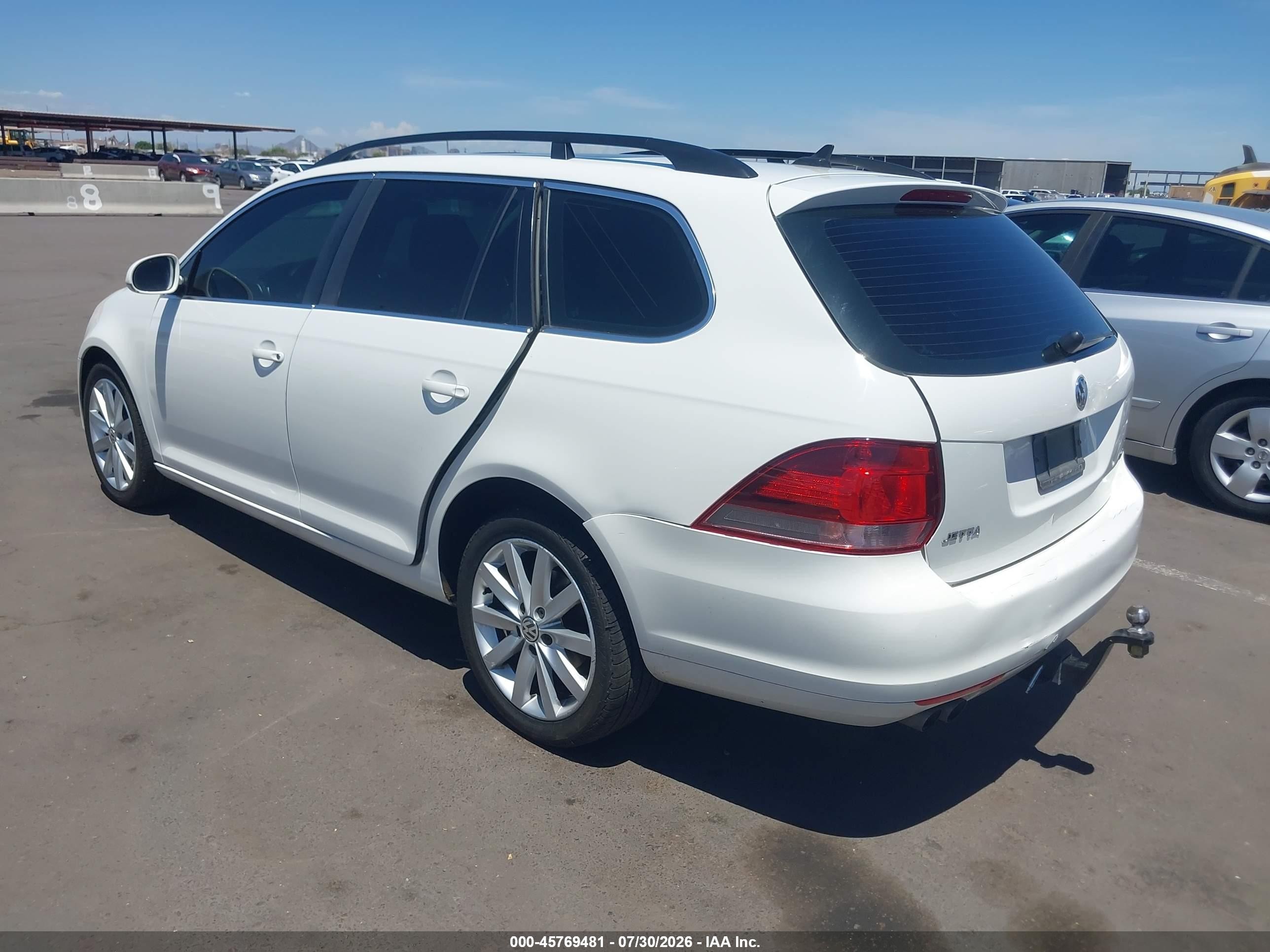 2014 Volkswagen Jetta Sportwagen 2.0l Tdi Белый vin: 3VWPL7AJ6EM601937