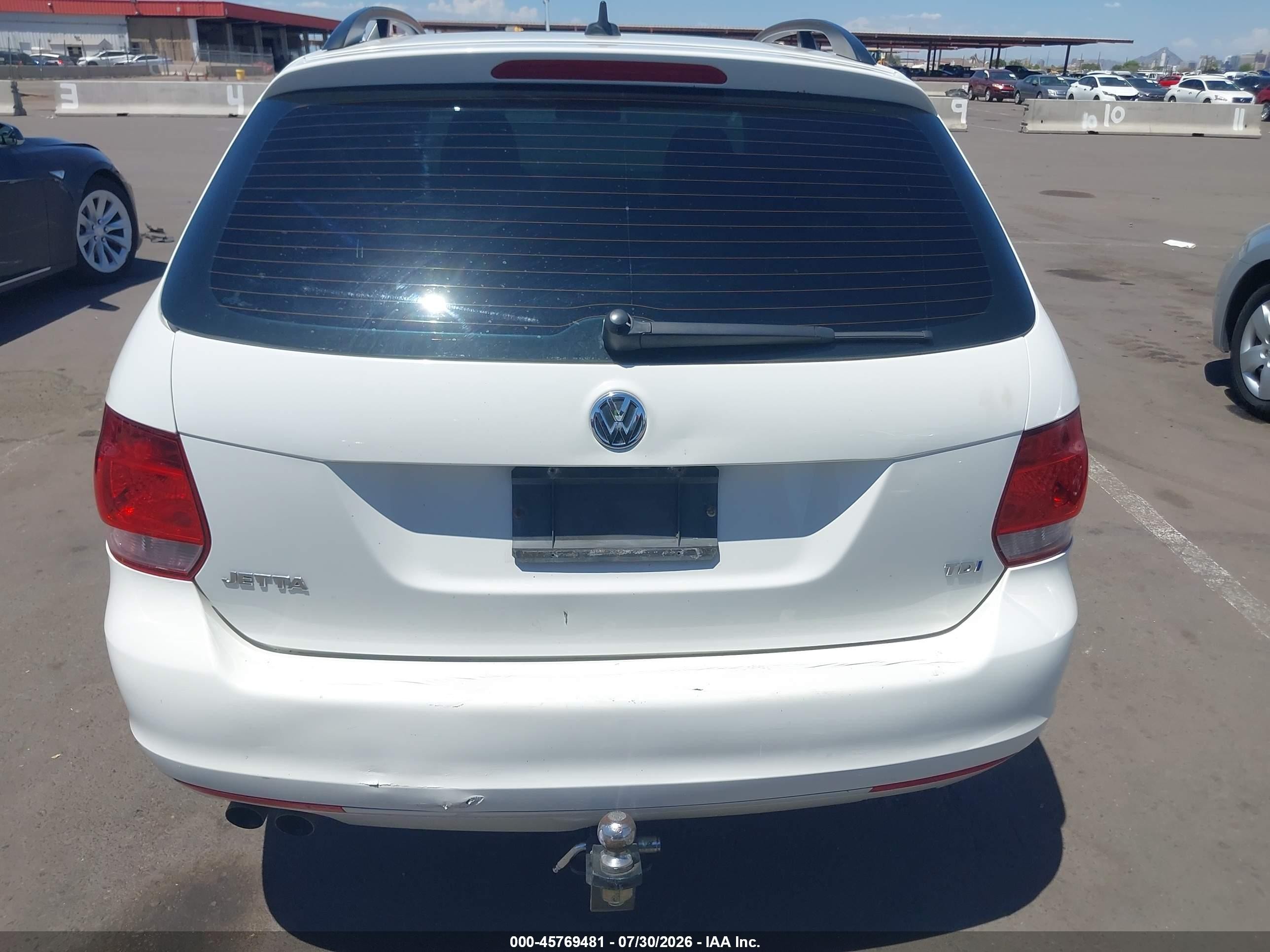 2014 Volkswagen Jetta Sportwagen 2.0l Tdi Белый vin: 3VWPL7AJ6EM601937