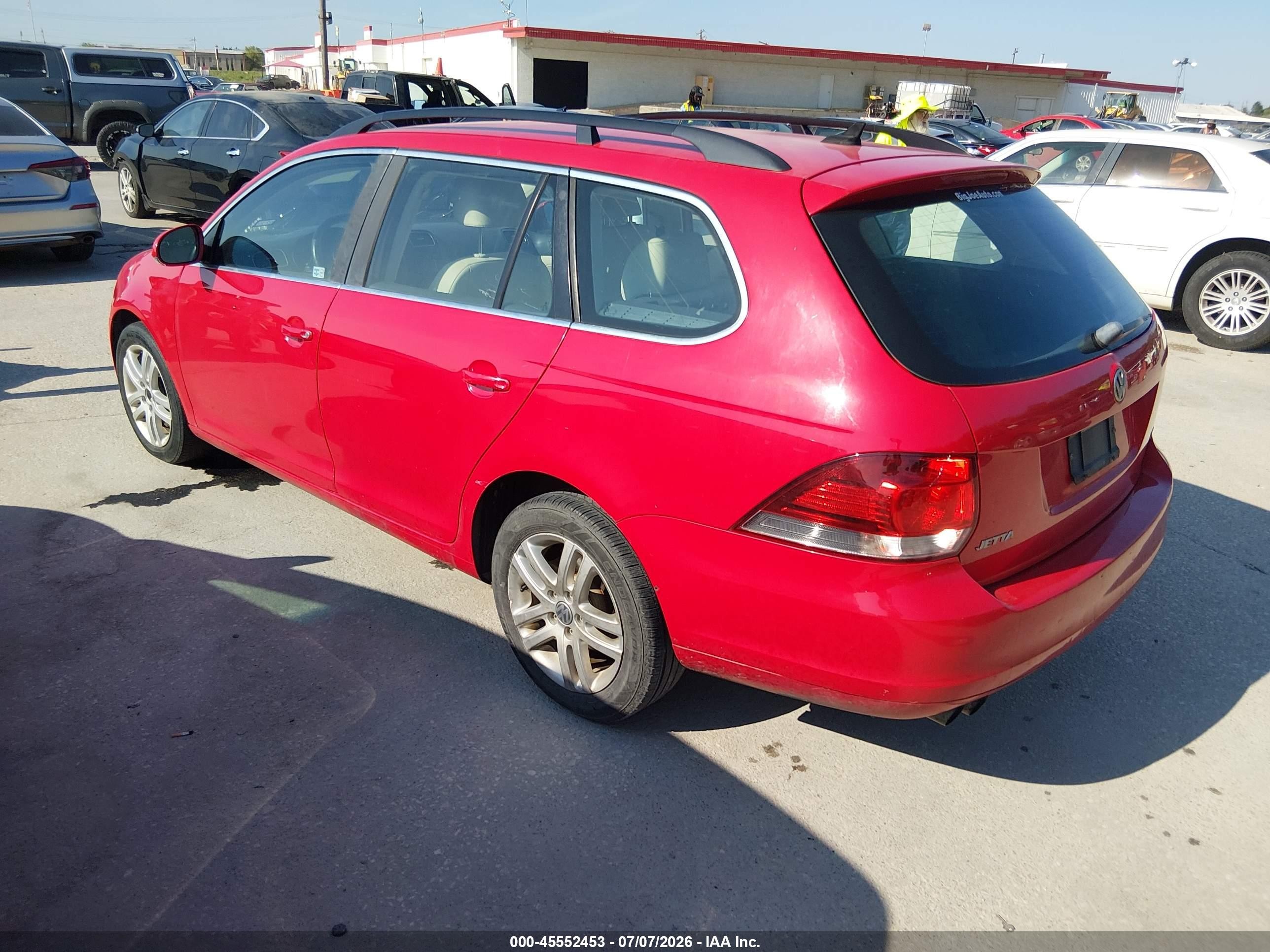 2014 Volkswagen Jetta Sportwagen 2.0l Tdi Красный vin: 3VWPL7AJ6EM602540