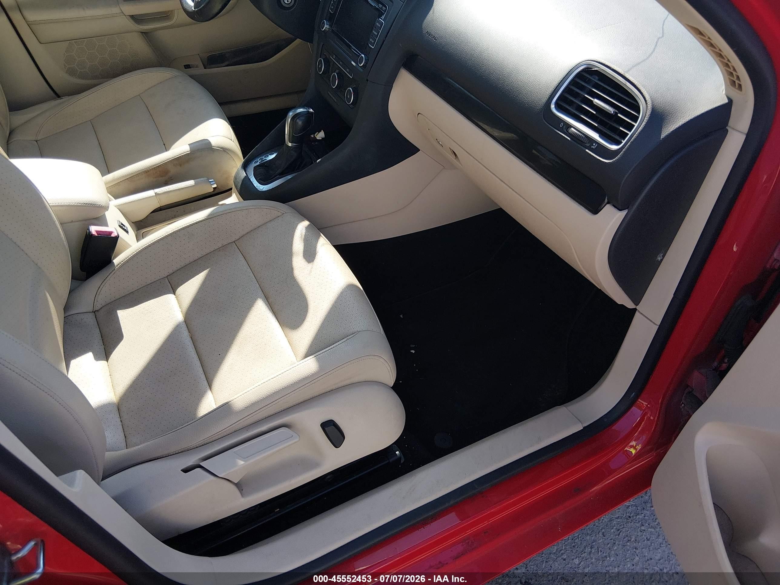 2014 Volkswagen Jetta Sportwagen 2.0l Tdi Красный vin: 3VWPL7AJ6EM602540