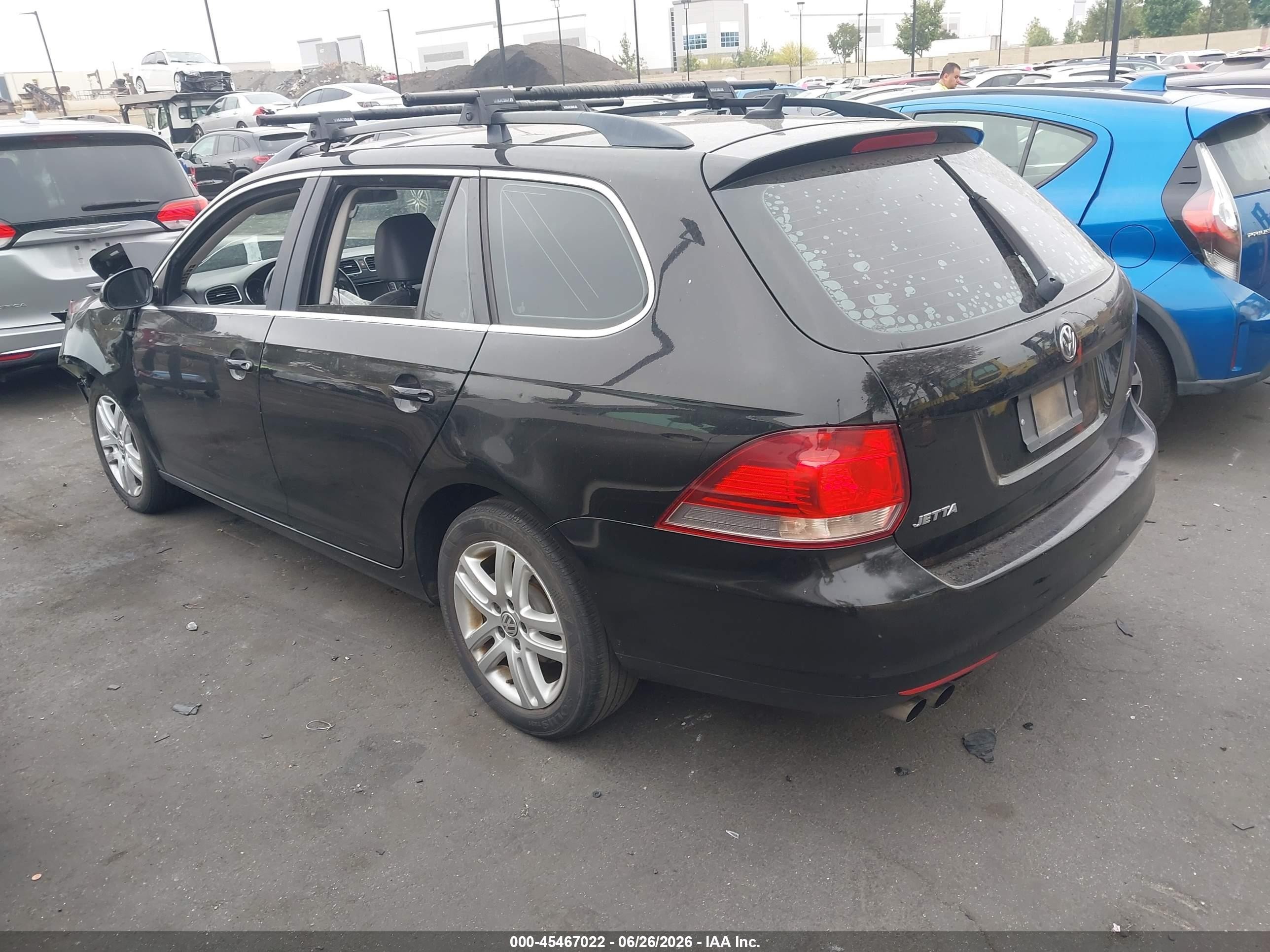 2014 Volkswagen Jetta Sportwagen 2.0l Tdi Black vin: 3VWPL7AJ6EM606457