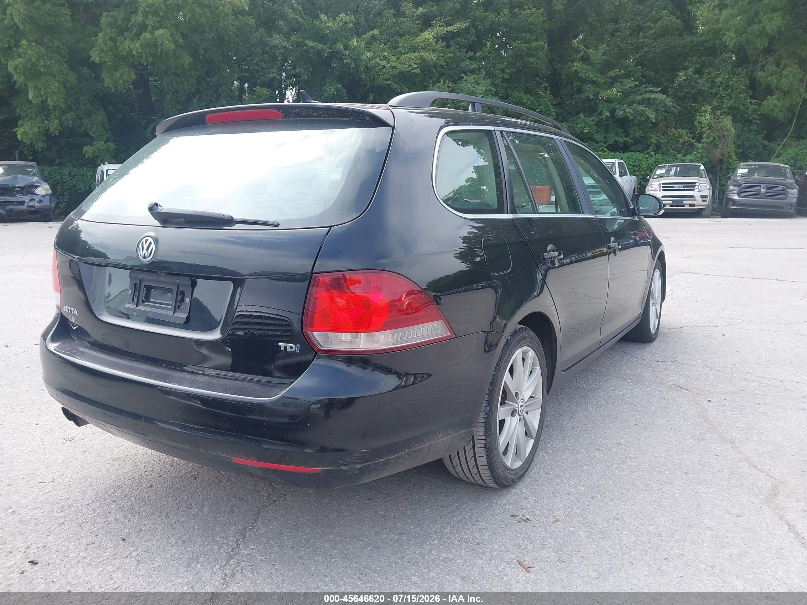 2014 Volkswagen Jetta Sportwagen 2.0l Tdi Черный vin: 3VWPL7AJ6EM615014