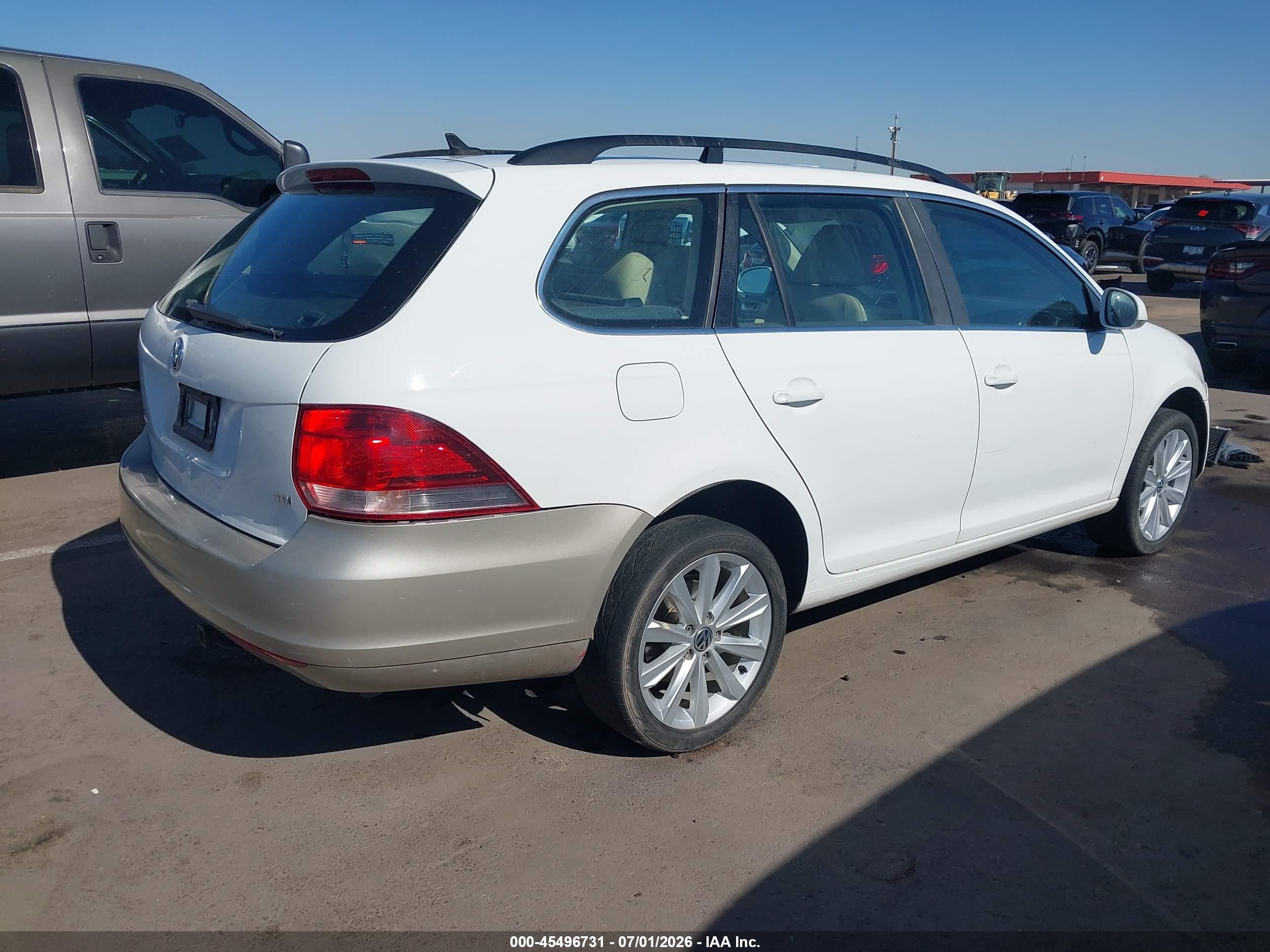 2014 Volkswagen Jetta Sportwagen 2.0l Tdi White vin: 3VWPL7AJ6EM615238